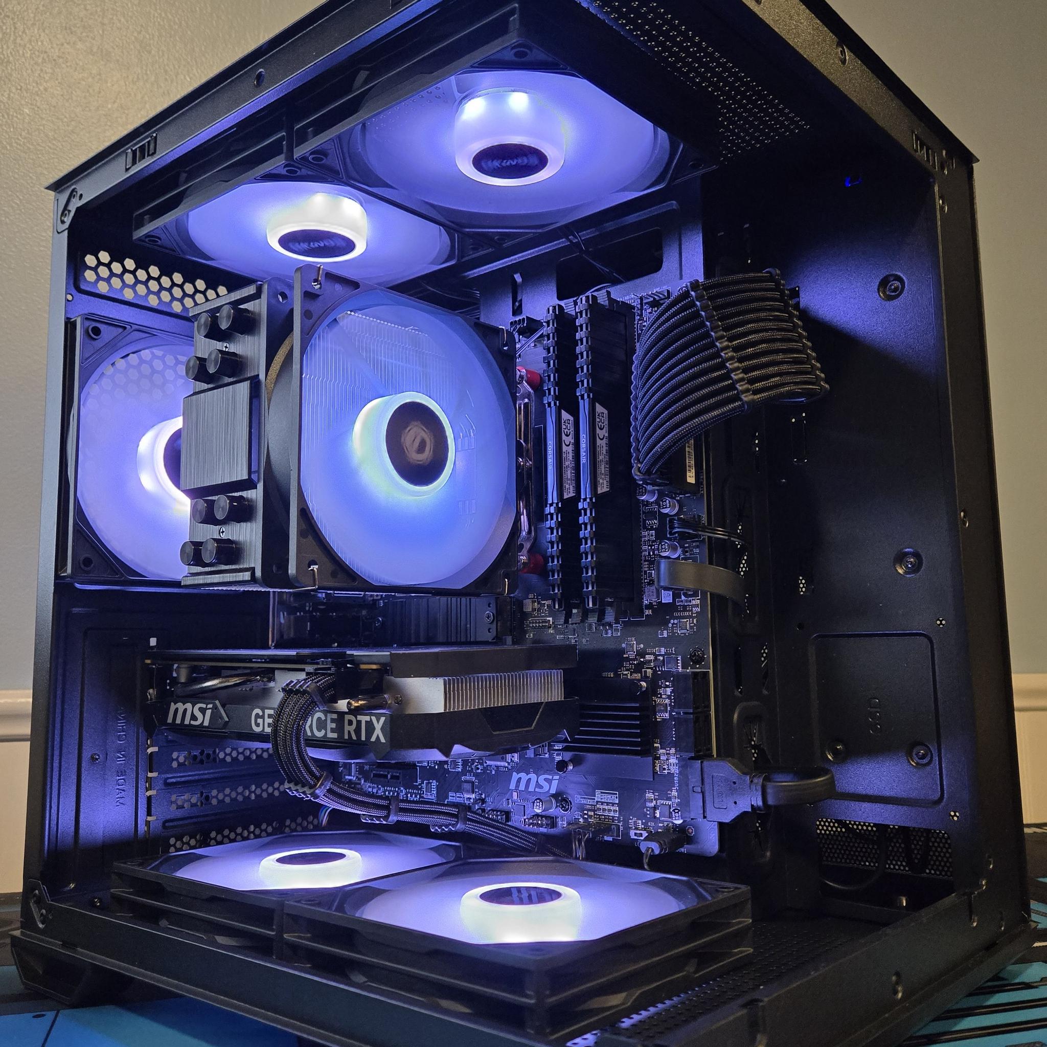 🖥️1080 Gaming PC🖥️ |Ryzen 5 5500|RTX 4060 8GB|32GB DDR4|1TB SSD| Wifi/BT|Win 11 Pro