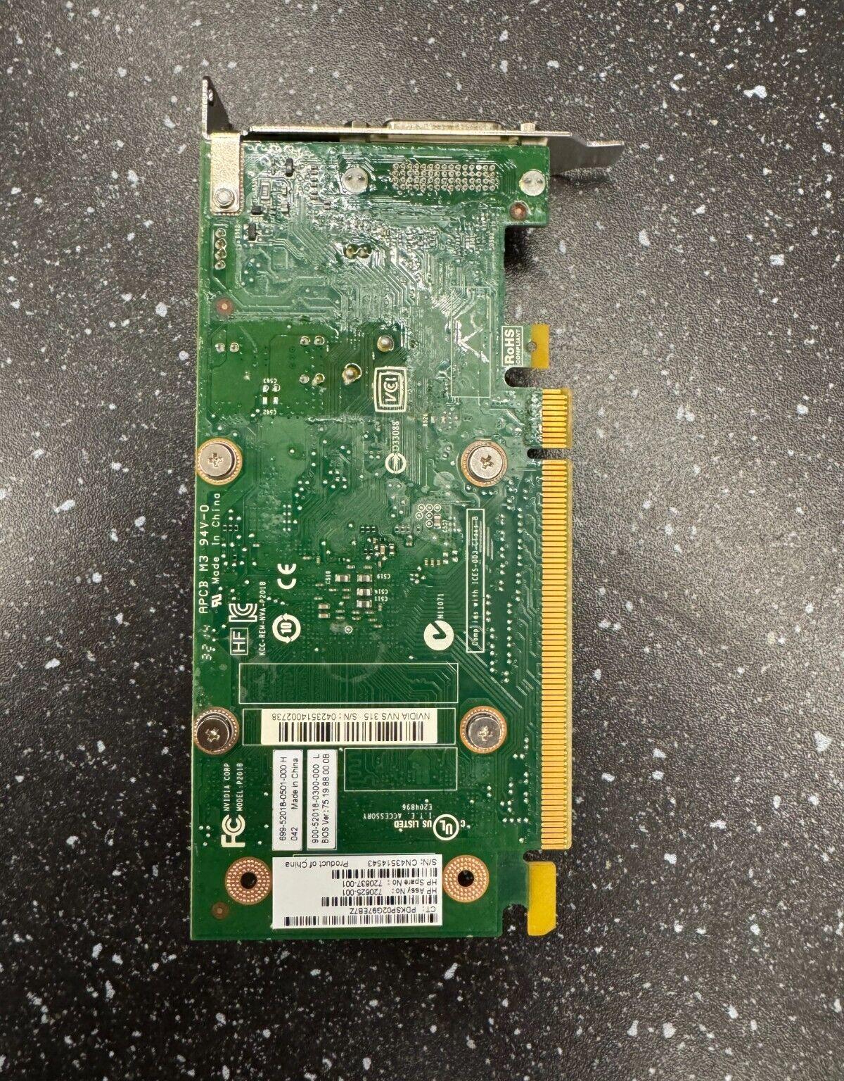 Nvidia NVS 315 1GB DDR3 Graphics Card - DMS-59