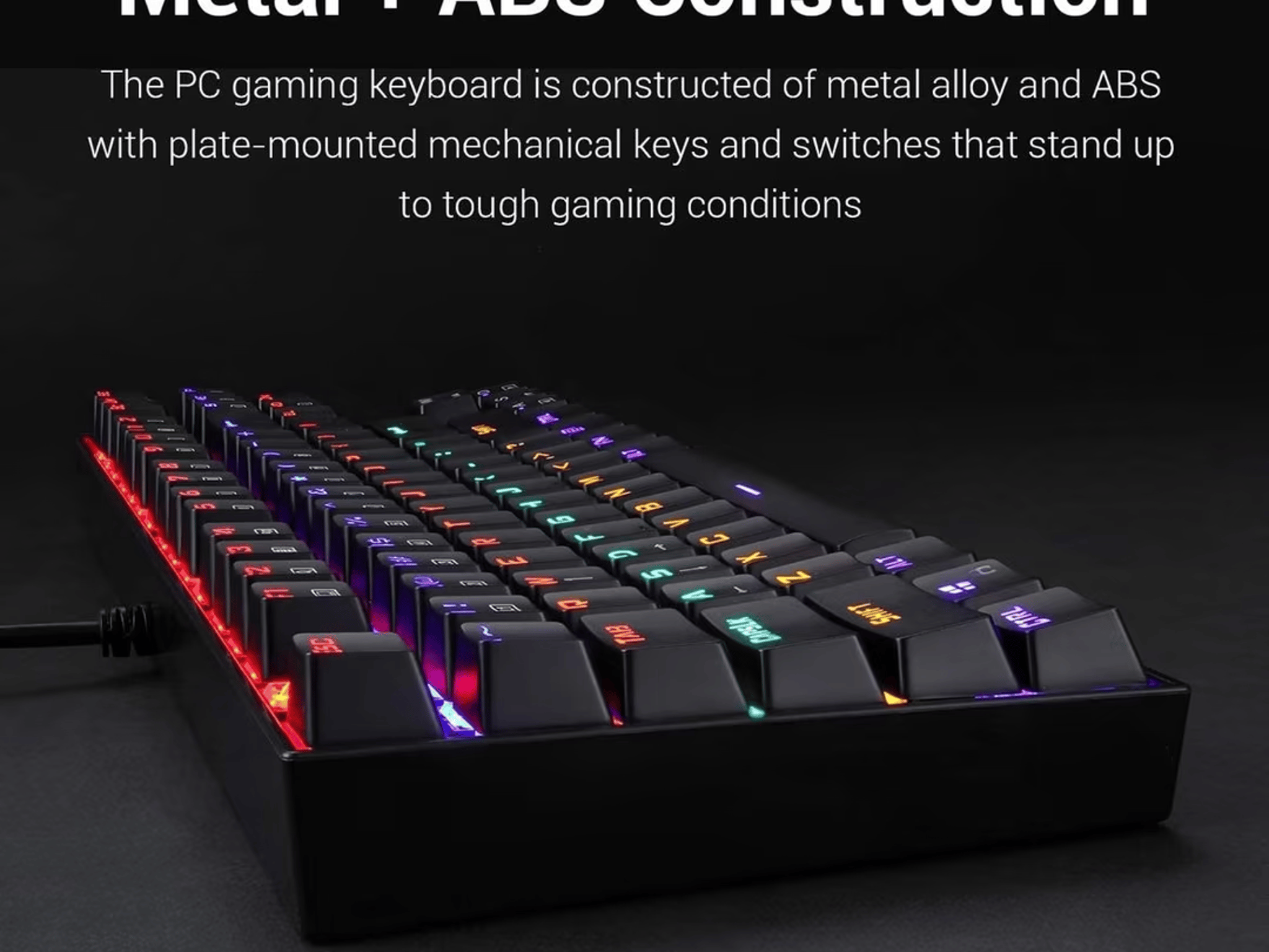 Redragon K552 RGB Mechanical Gaming Keyboard Wired (Black, 87 Keys Blue Switches) (Used, Like New)