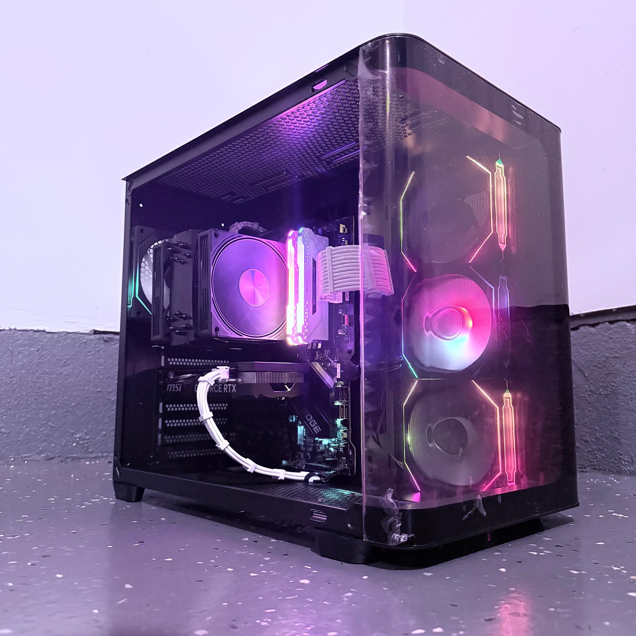 🟣"Violet Phantom"⚫️ | 1080p Gaming | RTX 4060 | i5 10400F | 16GB Ram | 500GB SSD | Free Shipping