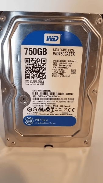 Western Digital WD Blue 750GB 7200RPM HDD