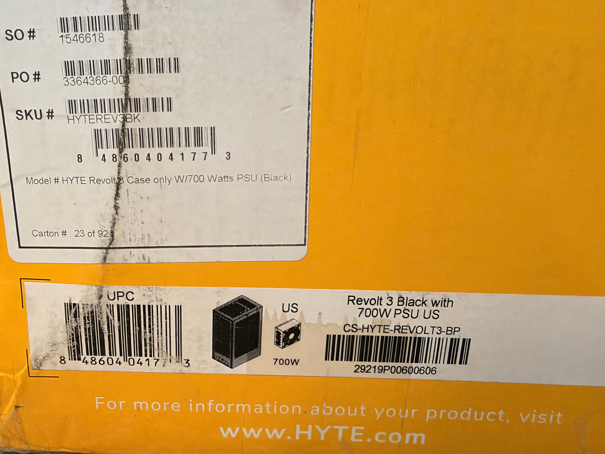 HYTE Revolt 3 ITX Case + 700W PSU + Wavlink WiFi 6 Adapter