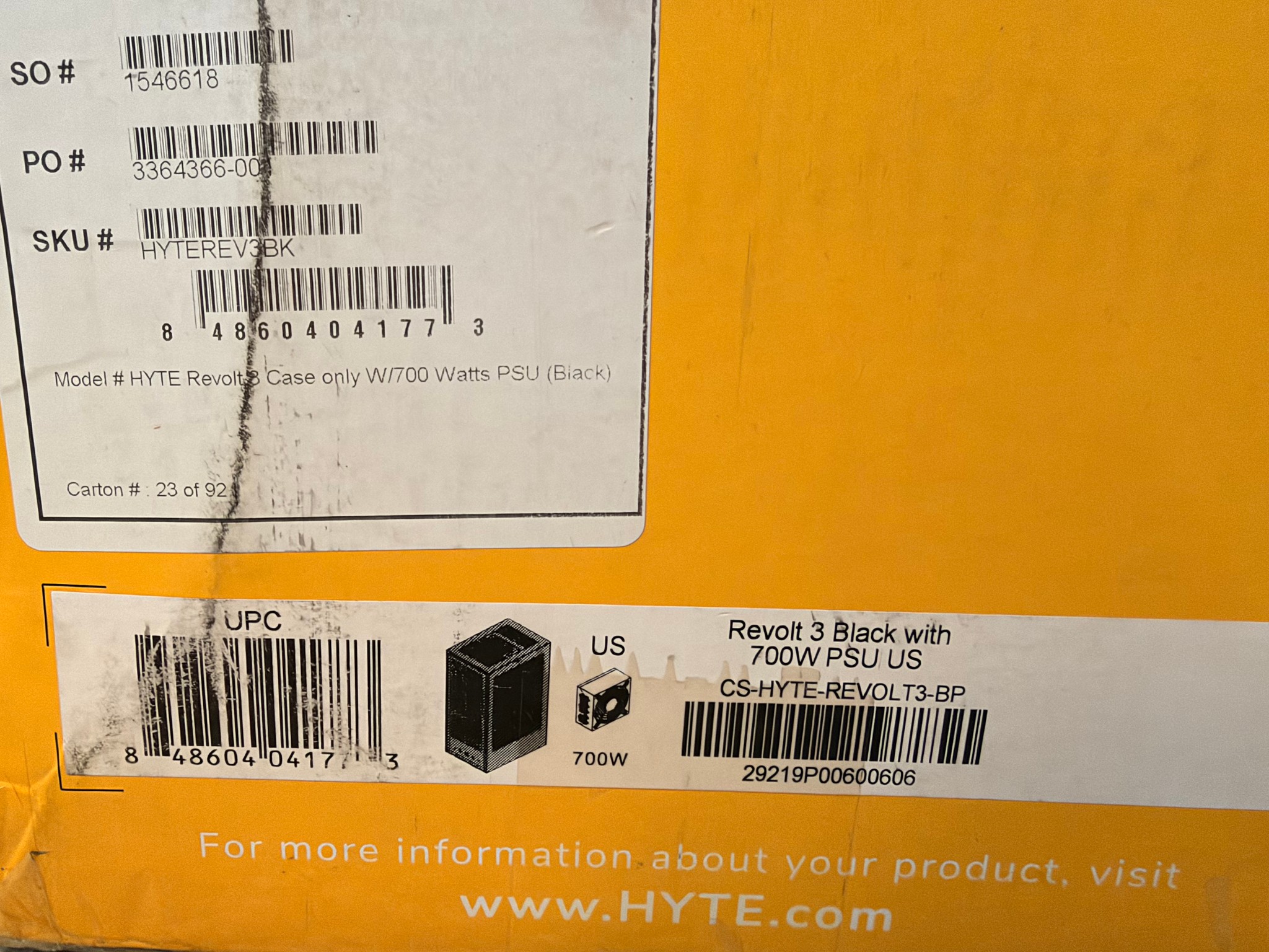 HYTE Revolt 3 ITX Case + 700W PSU + Wavlink WiFi 6 Adapter