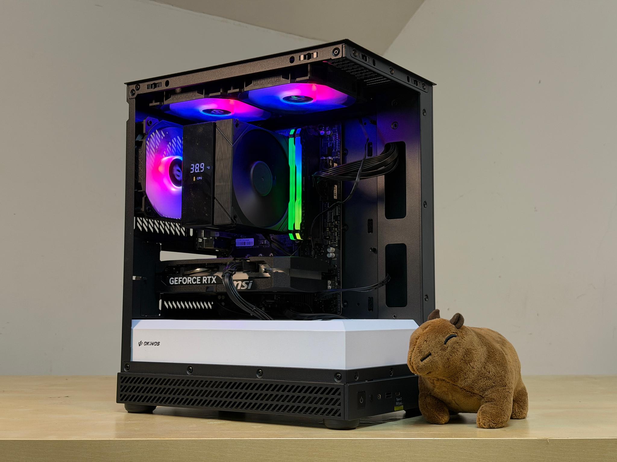 🐼 1080p Gaming PC 🐼 RTX 5050 ( = 4060) | Ryzen 5 5500 | 16gb RGB RAM | 1TB SSD - WiFi, BT