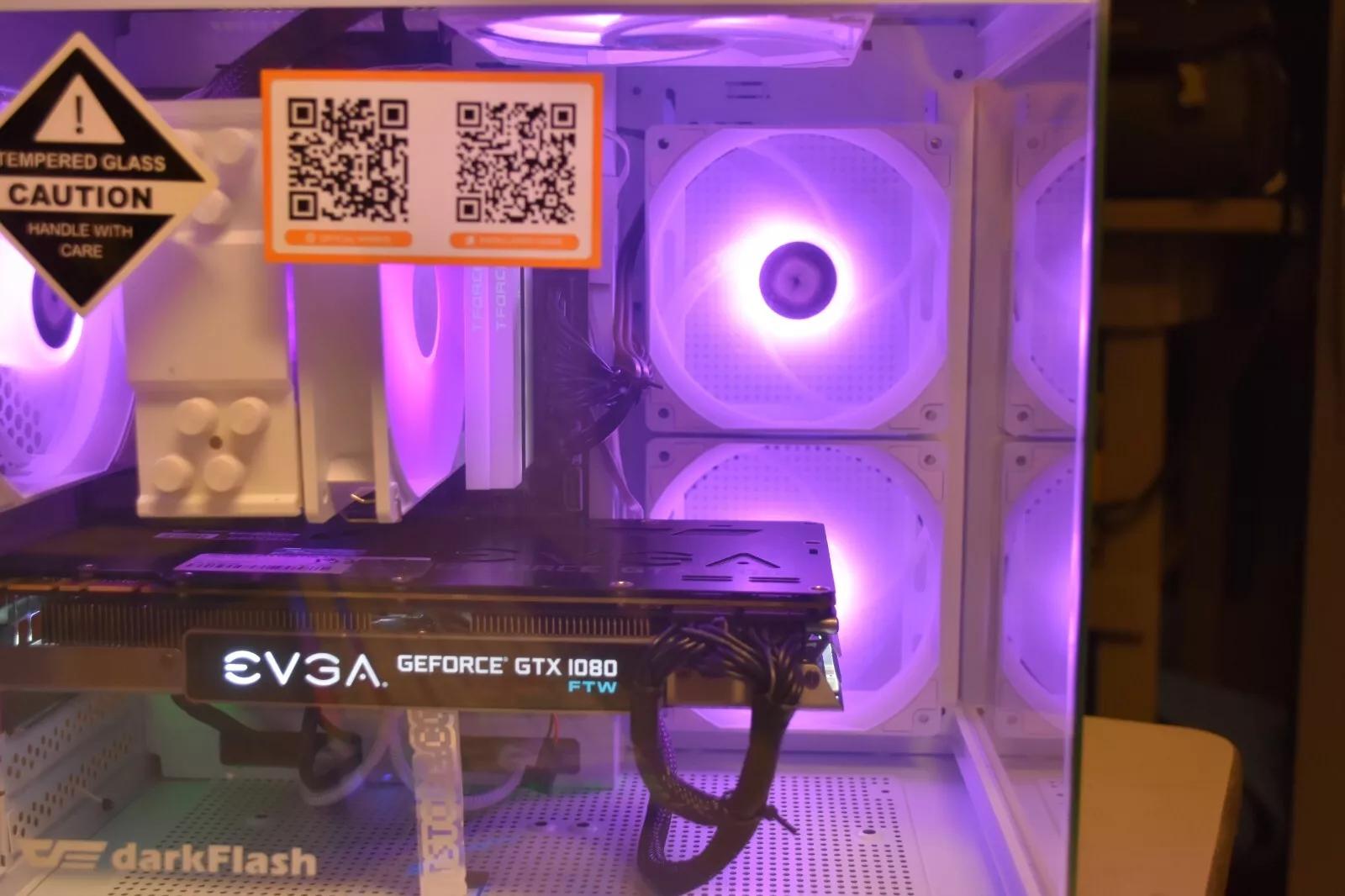 Gaming PC Intel I 5 9400F RGB  16 GBS of Ram GPU Evga G Force FTW 1080 8 GB NVME 1TB 600 Watt PSU