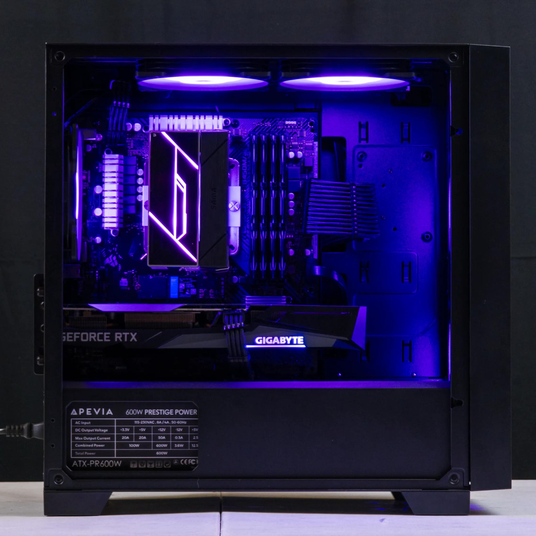 💜🖤 RTX 3060Ti / Ryzen 5 5600 / 32GB Gaming PC 🖤💜