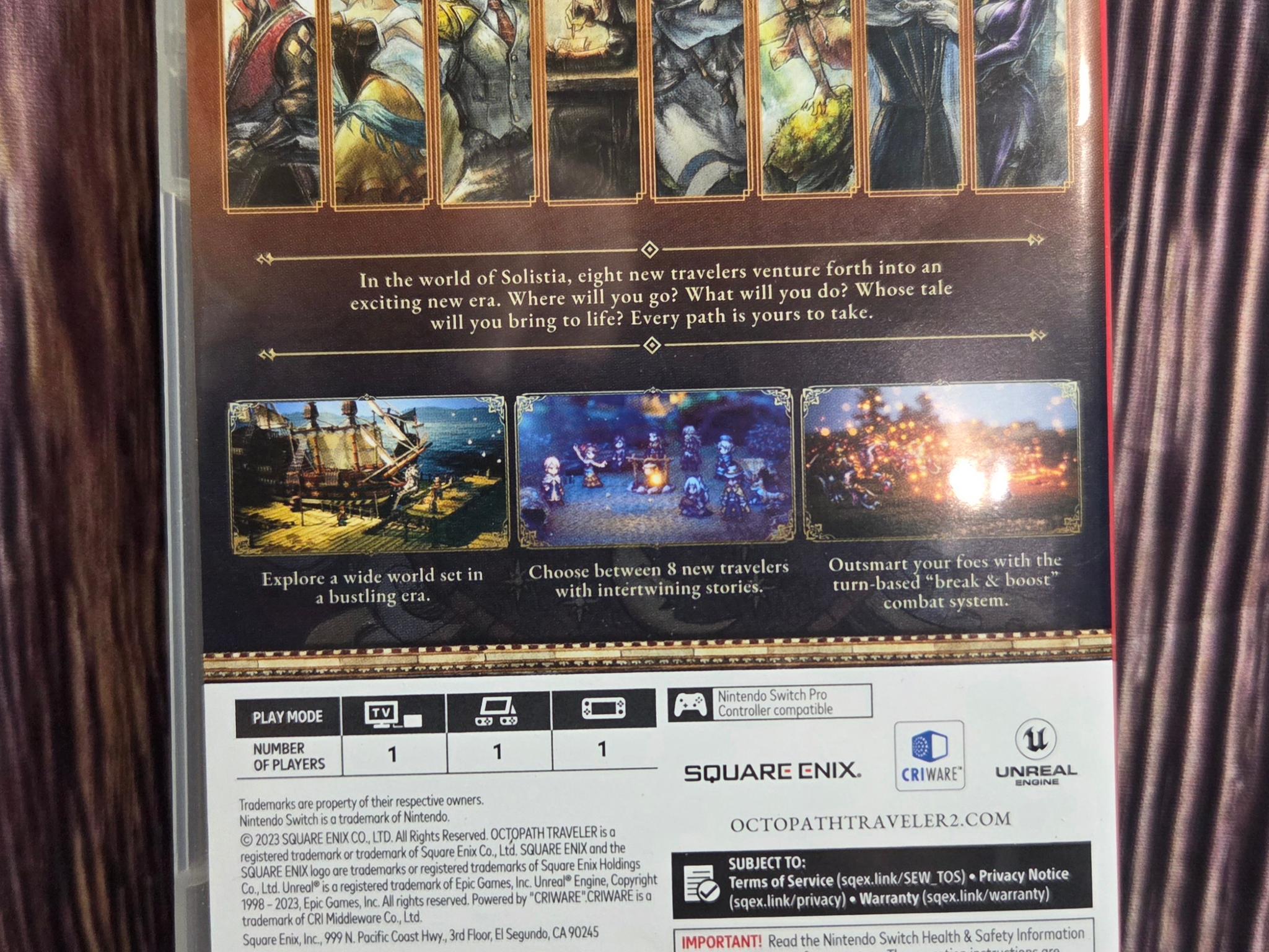Octopath Traverler II Nintendo Switch