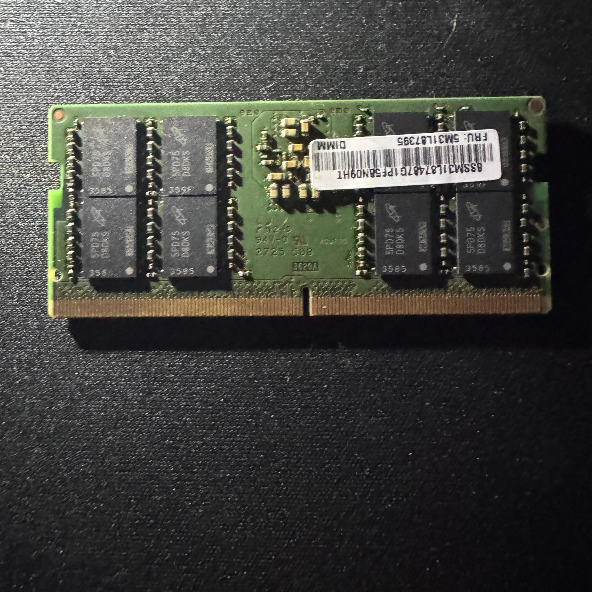 Micron 32GB DDR5 5600MHz SODIMM Laptop RAM