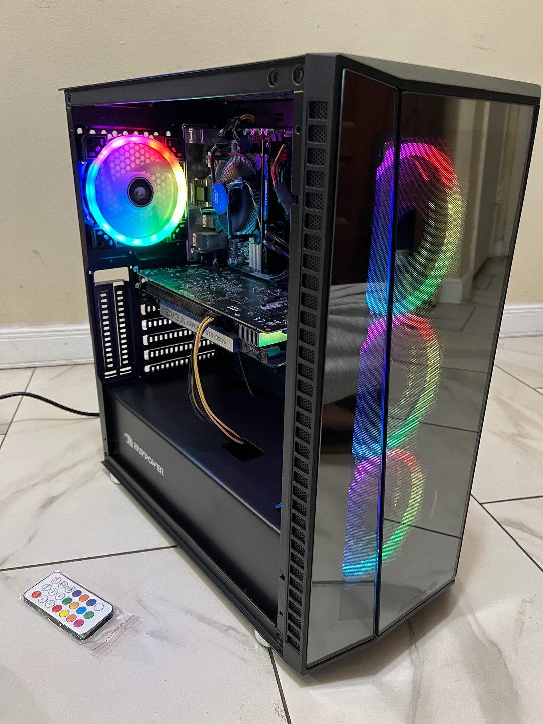 🎮 Entry-Level Gaming PC – RGB Case w/ Remote | Intel i5 + GTX 1050 Ti ...