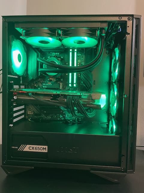 Shadow Fury! Gaming PC w/ Ryzen 5 5600X, RX 6700 XT, 32 GB DDR4, 1 TB NVMe, and lots of RGB