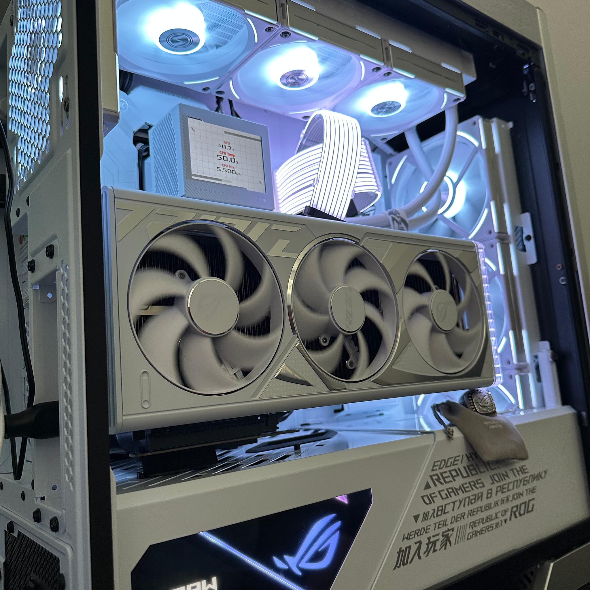 EXTREME WHITE ASUS ROG GAMING PC!! RTX 4090 i9 13900k, 3TB SSD TOP OF THE LINE