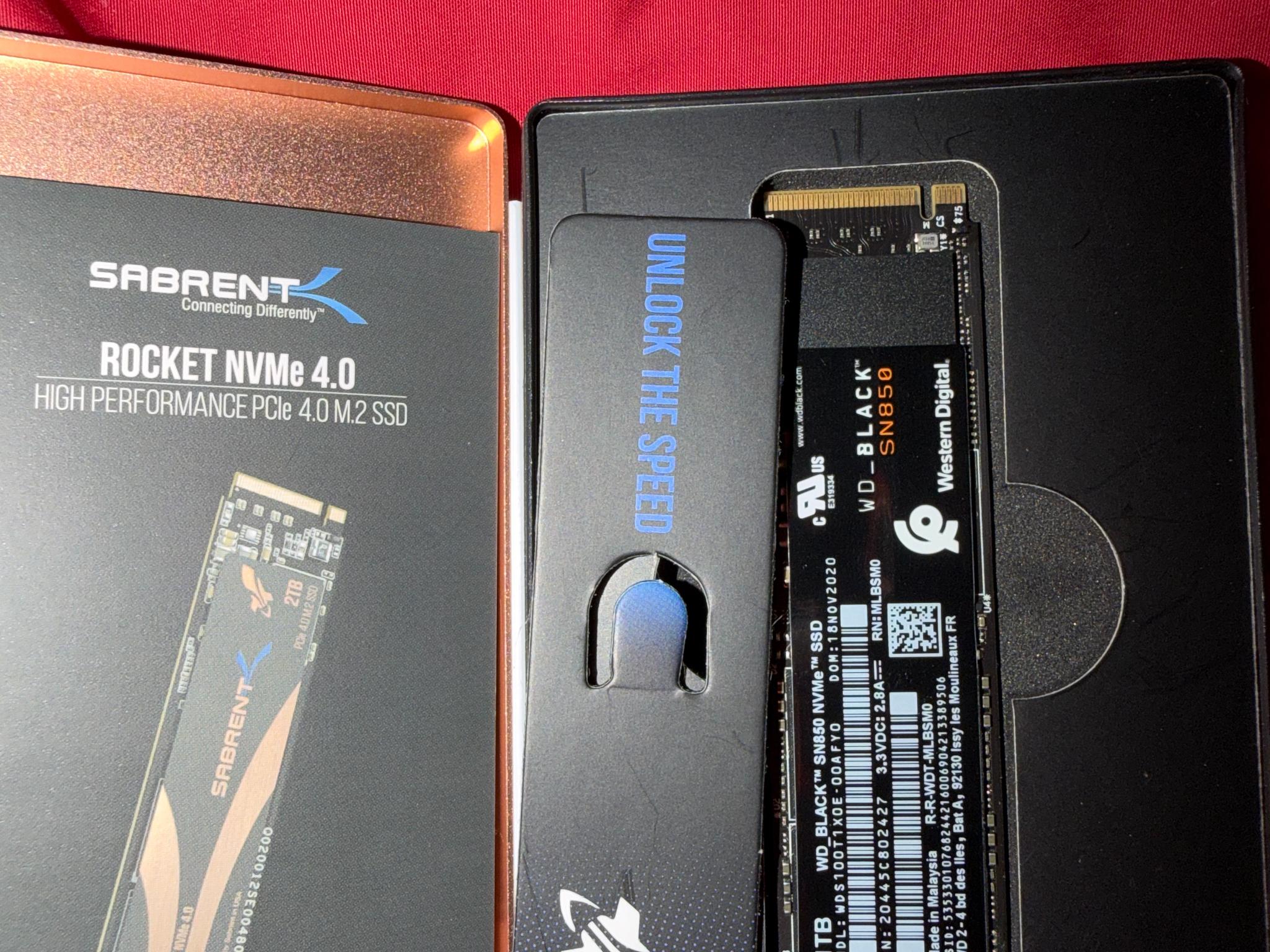 WD Black SN850 1TB NVME SSD