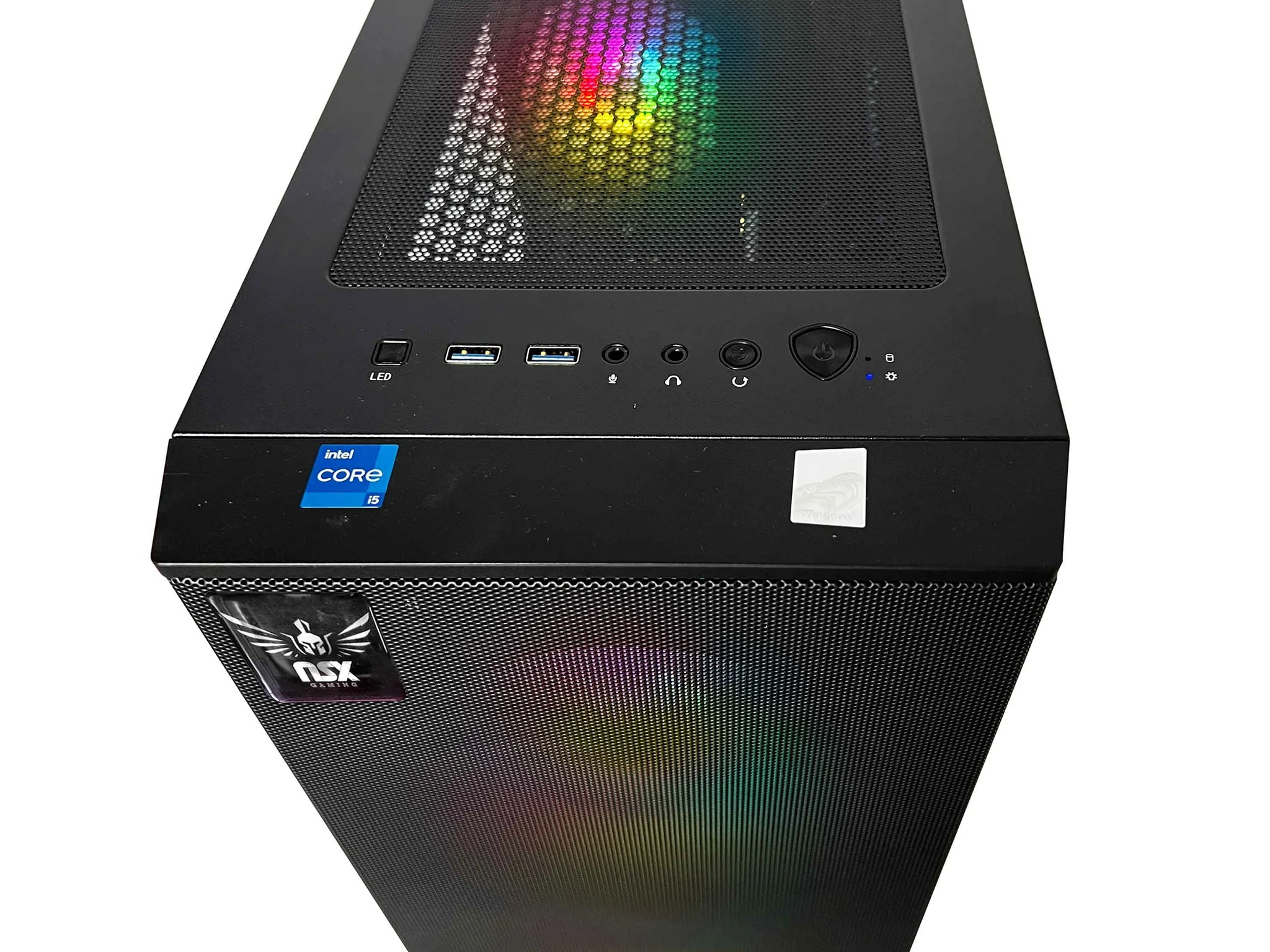 NSX Gaming PC | AMD R5 5600 | 16GB RAM RGB | RTX 3060 | USB-C | Win 11 Home | WiFi Ready