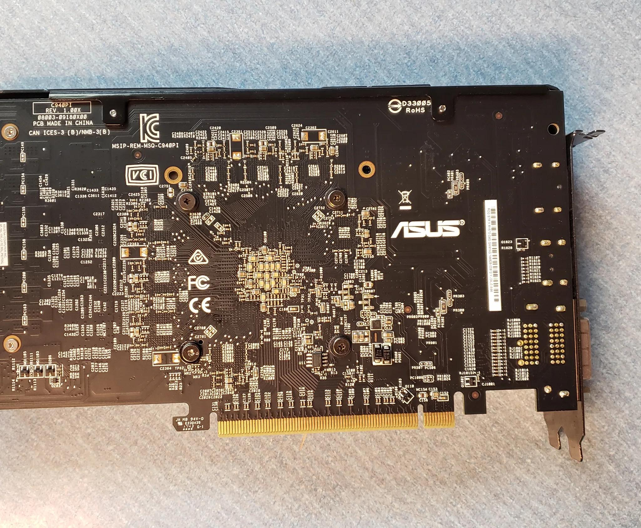 Asus RX 570 STRIX 4gb graphics card