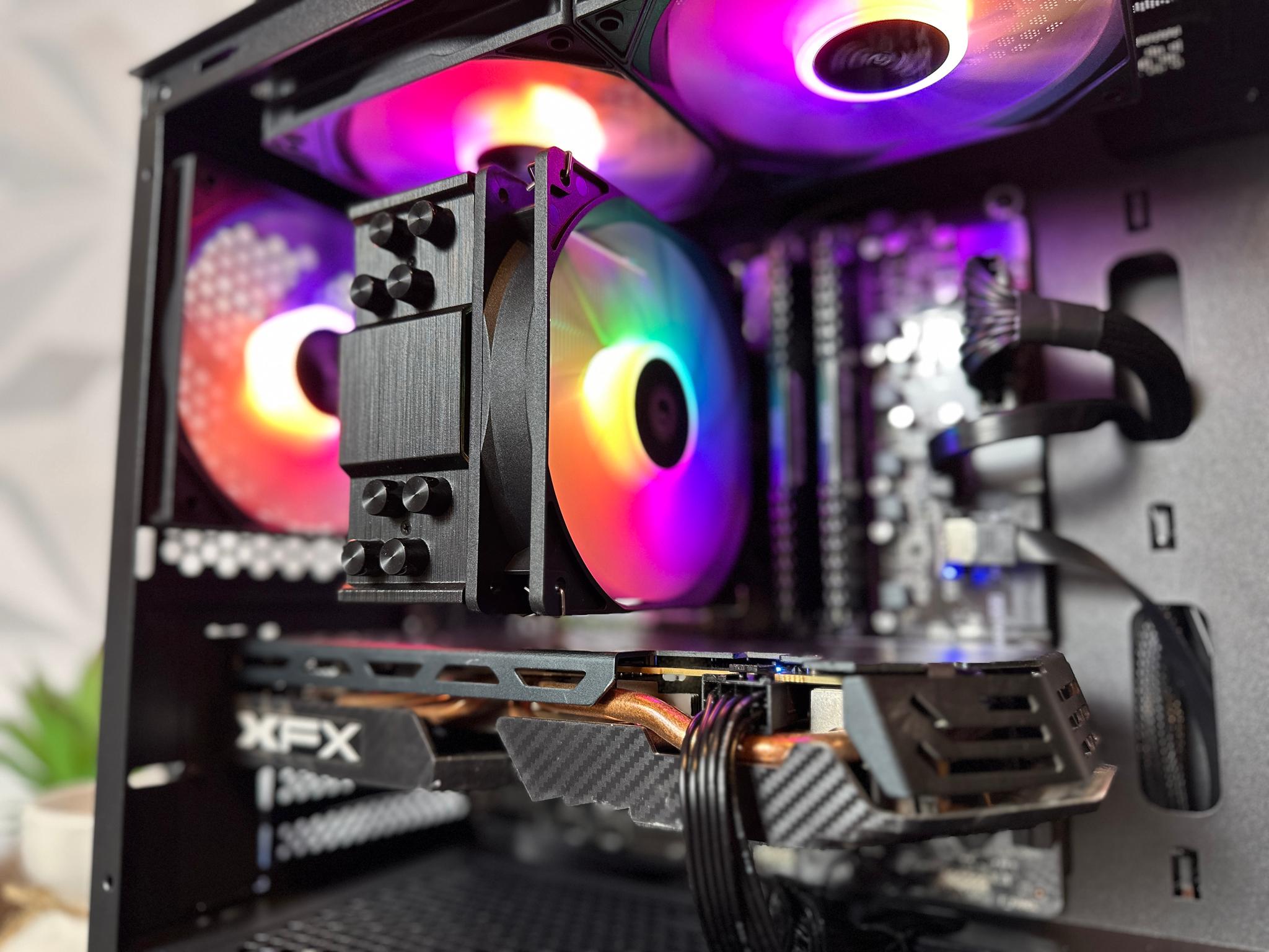 ⚫️Dark Magic♟️ Gaming PC ~ intel I5, 16GB DDR4, RX580, 512GB SSD! Full ARGB!