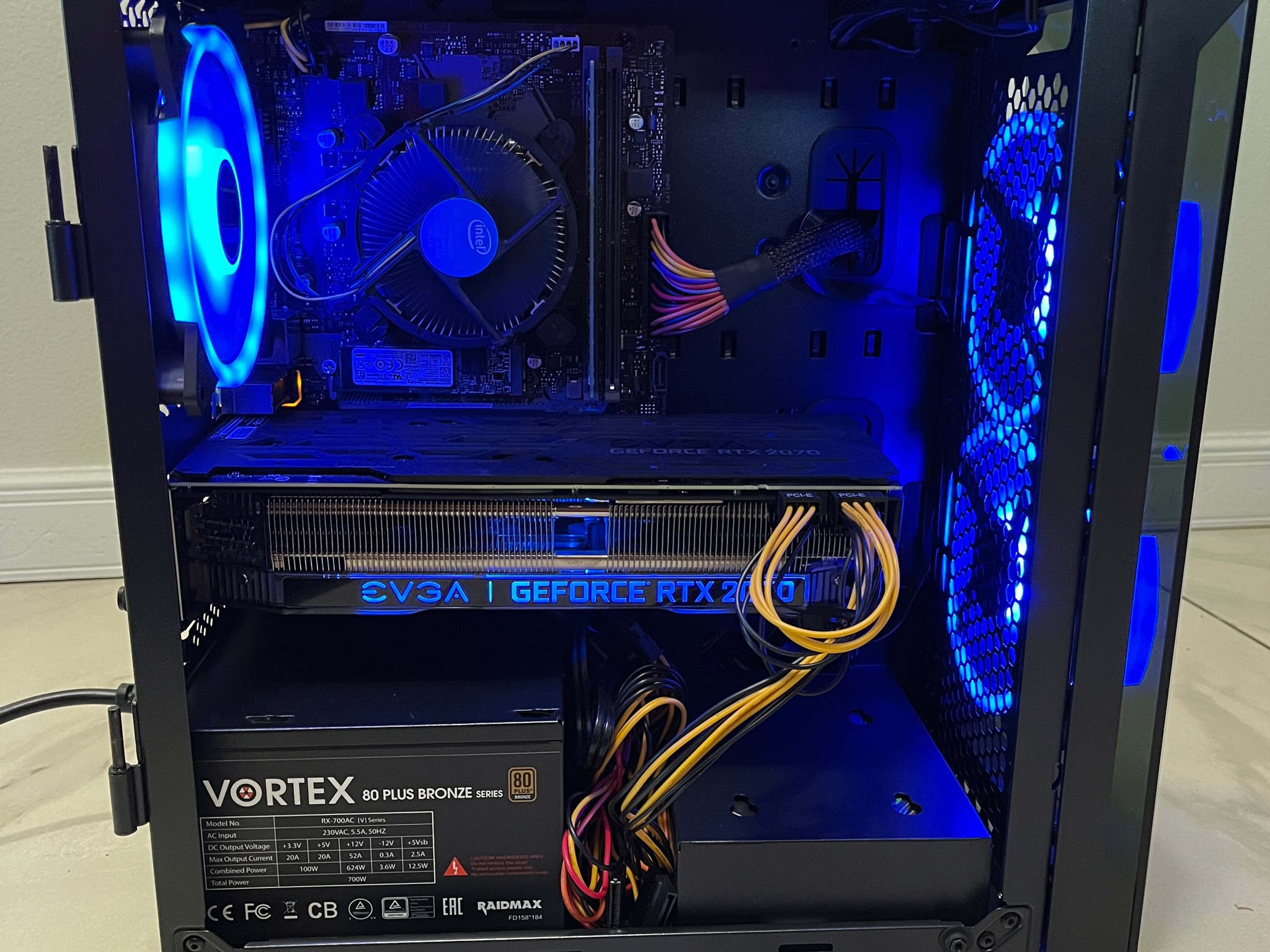 NVIDIA RTX 2070, Intel Core i5-9400, 16GB RAM, 1.2TB Storage, Gaming PC w/ Wi-Fi, BT & RGB Remote