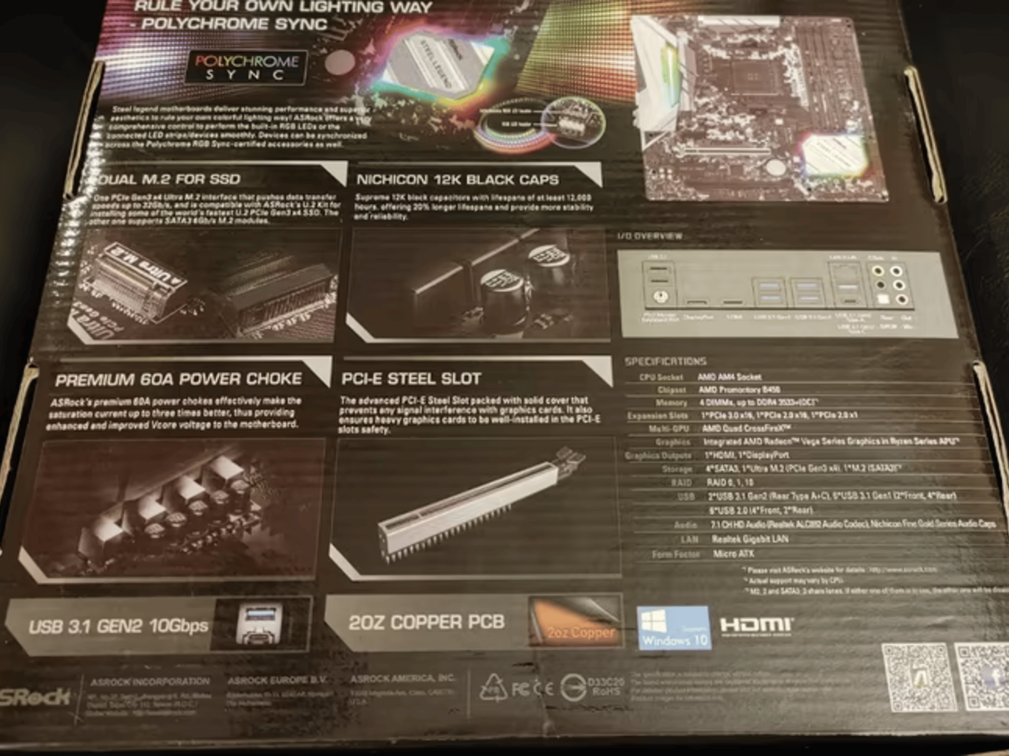 For Sale! ASROCK B450m Steel Legend 