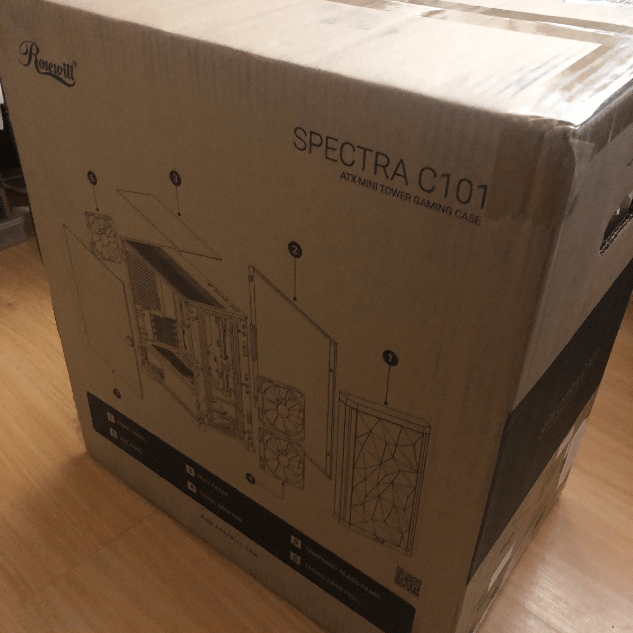 BNIB Gaming PC Case | Rosewill Spectra C101  Micro-ATX Mini Tower 