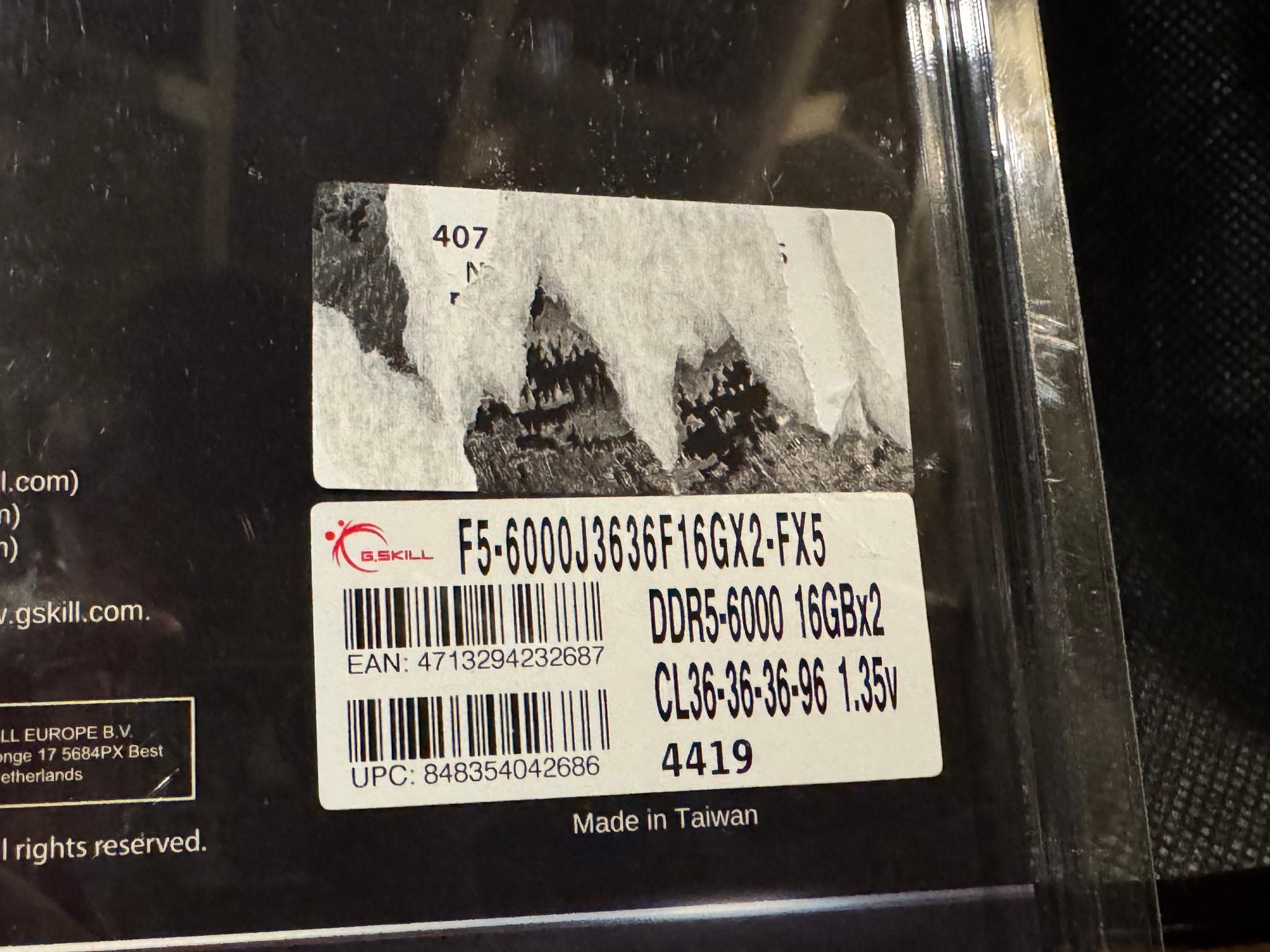 *BRAND NEW* G. Skill 32GB Desktop Memory Kit 16GB x 2, DDR5-6000