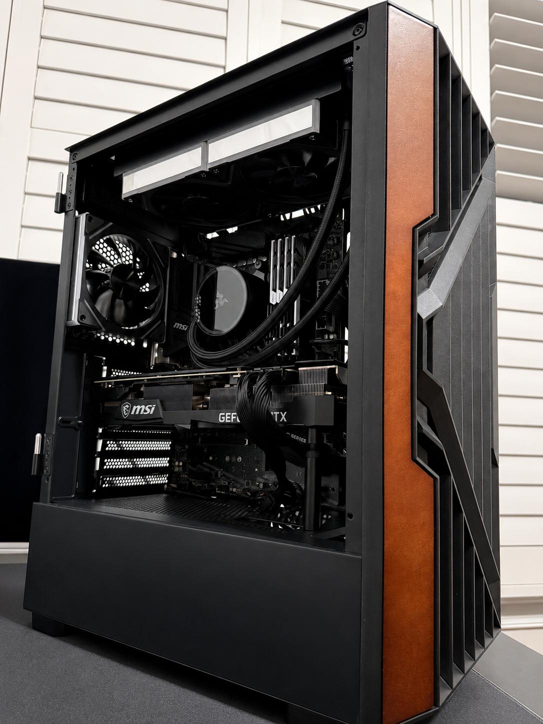 High-End Gaming PC | RTX 3080 Ti | Ryzen 9 5900XT | Wood Panel Case