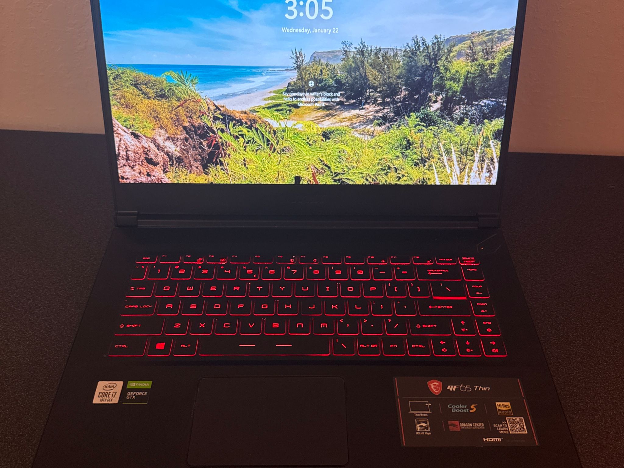 MSI GF65 Thin