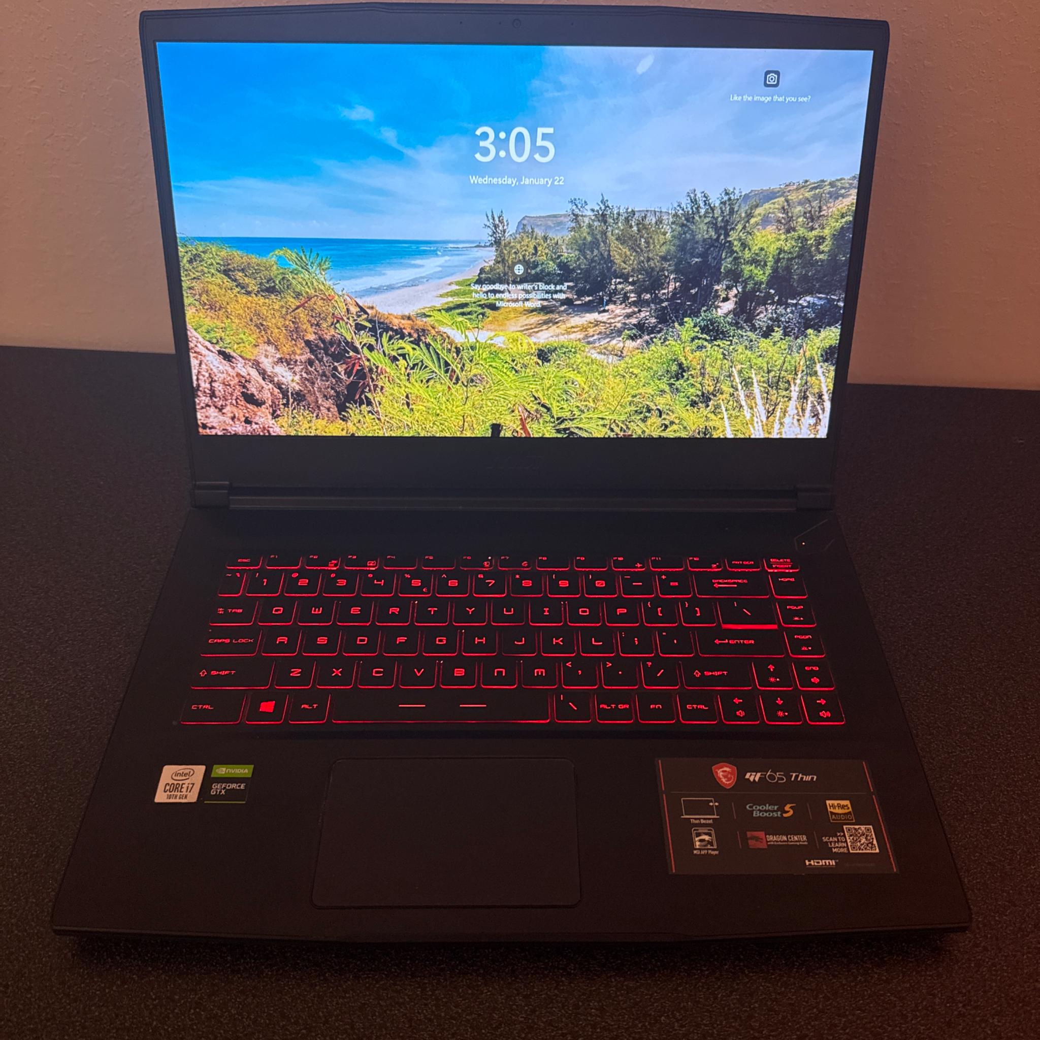 MSI GF65 Thin
