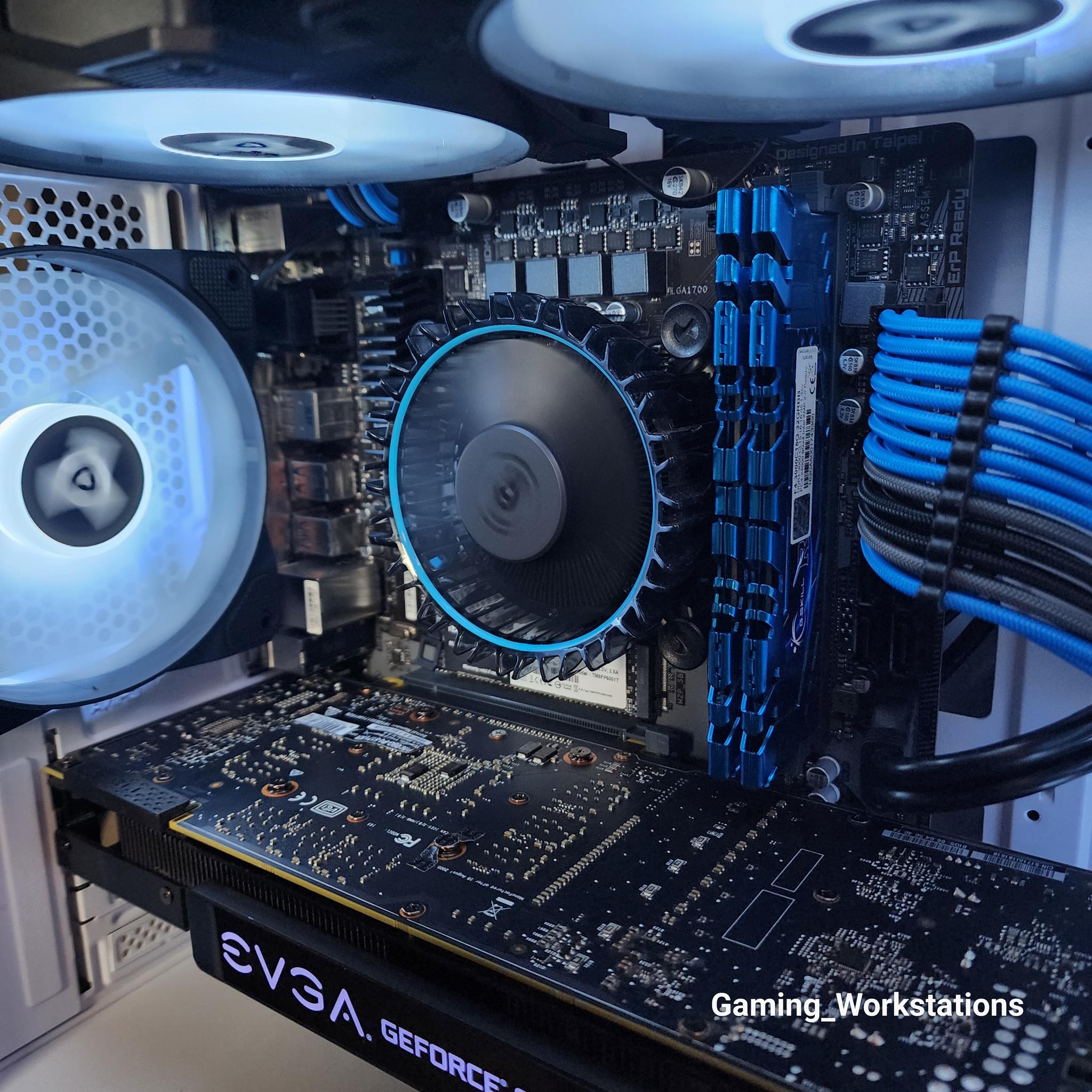 💙🤍💙 Intel Core i3 12100F // GeForce GTX 1070 // G.Skill 16GB 3000MHz