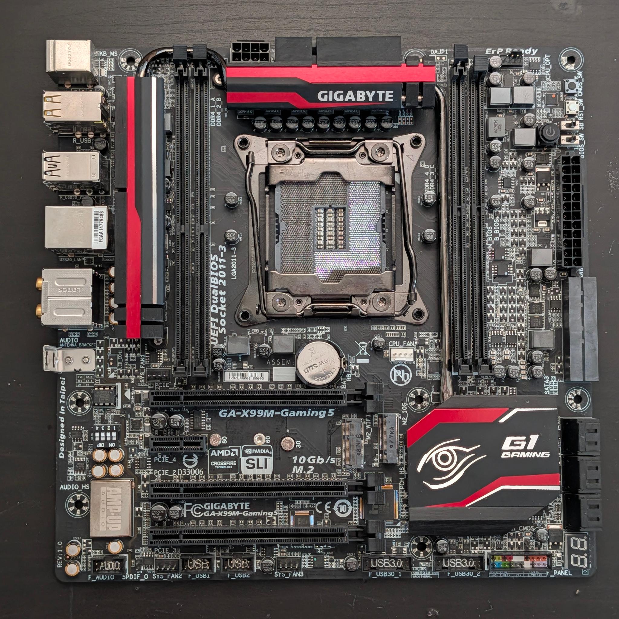 Gigabyte GA-X99M-Gaming 5 X99 LGA2011-3 DDR4 Motherboard