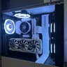 NZXT, RTX 3080/5600x, white and black rgb, vertical mount, 1TB Gaming PC