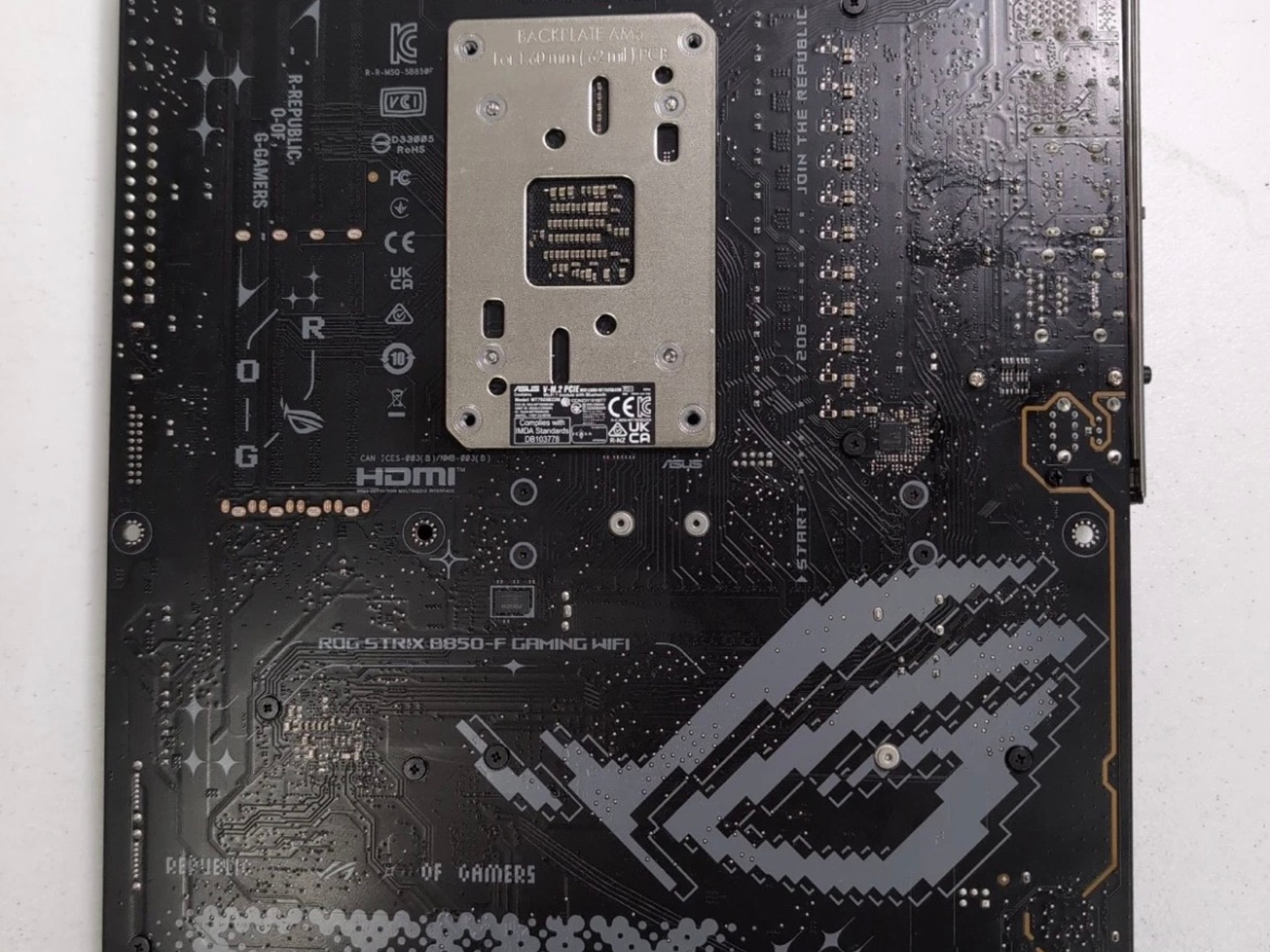 ASUS ROG Strix B850-F Gaming WiFi AM5 Motherboard
