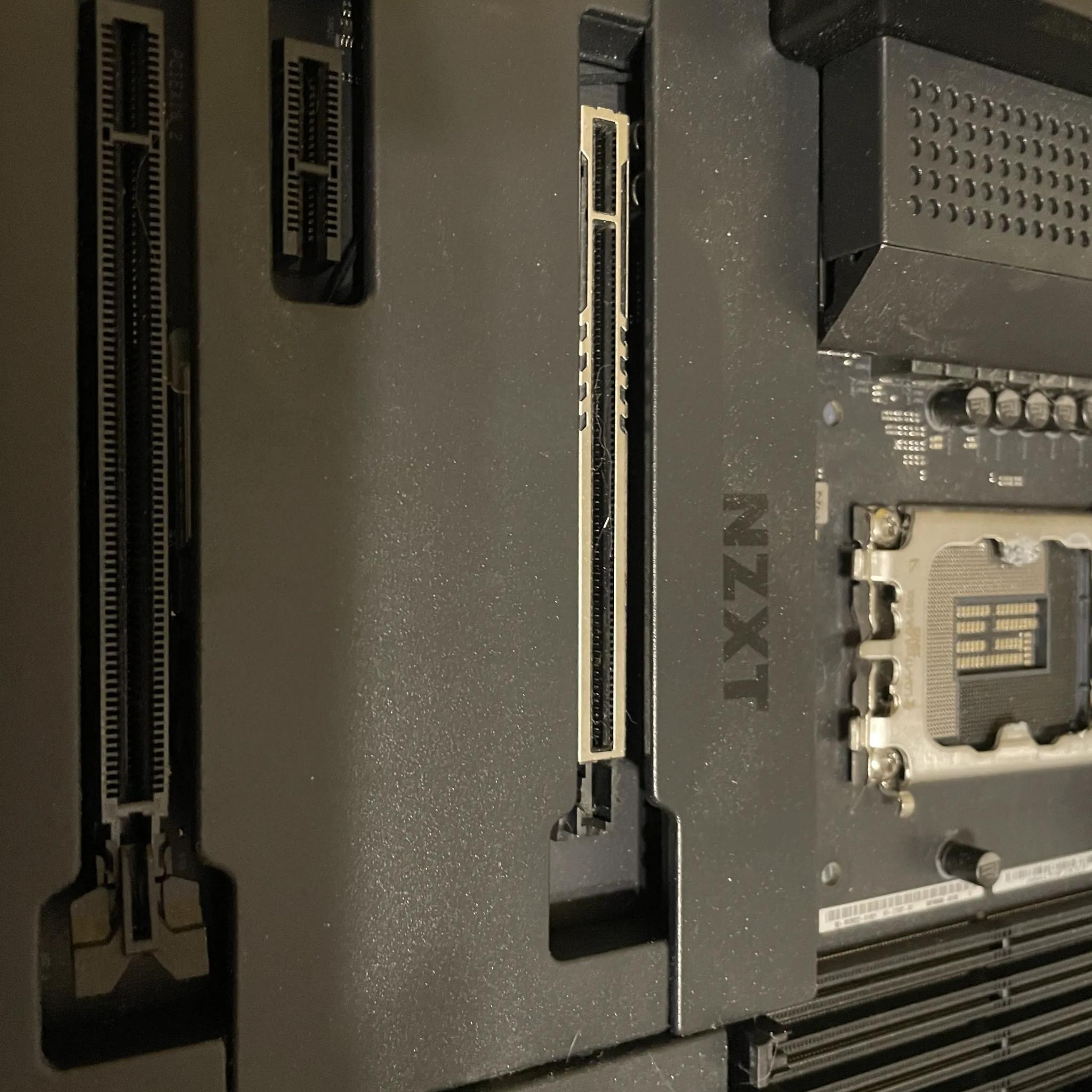 NZXT N7 Z790 Intel Motherboard Black (top PCLe tab is broken off)