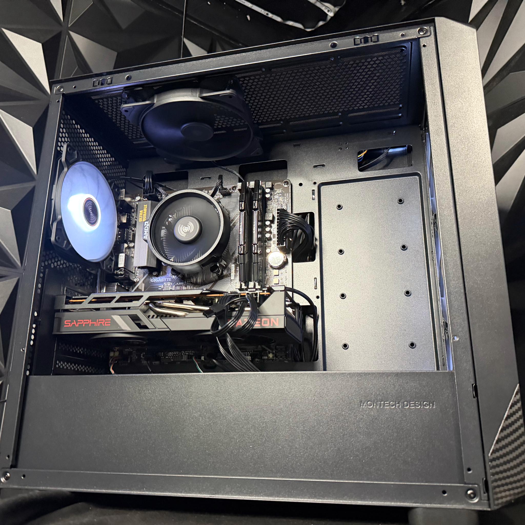 🖤⚡ DARK FIBER ⚡🖤Ryzen 5 5500| RX 6700XT 12 GB | 16 GB DDR4| 512 NVMe| 650W PSU