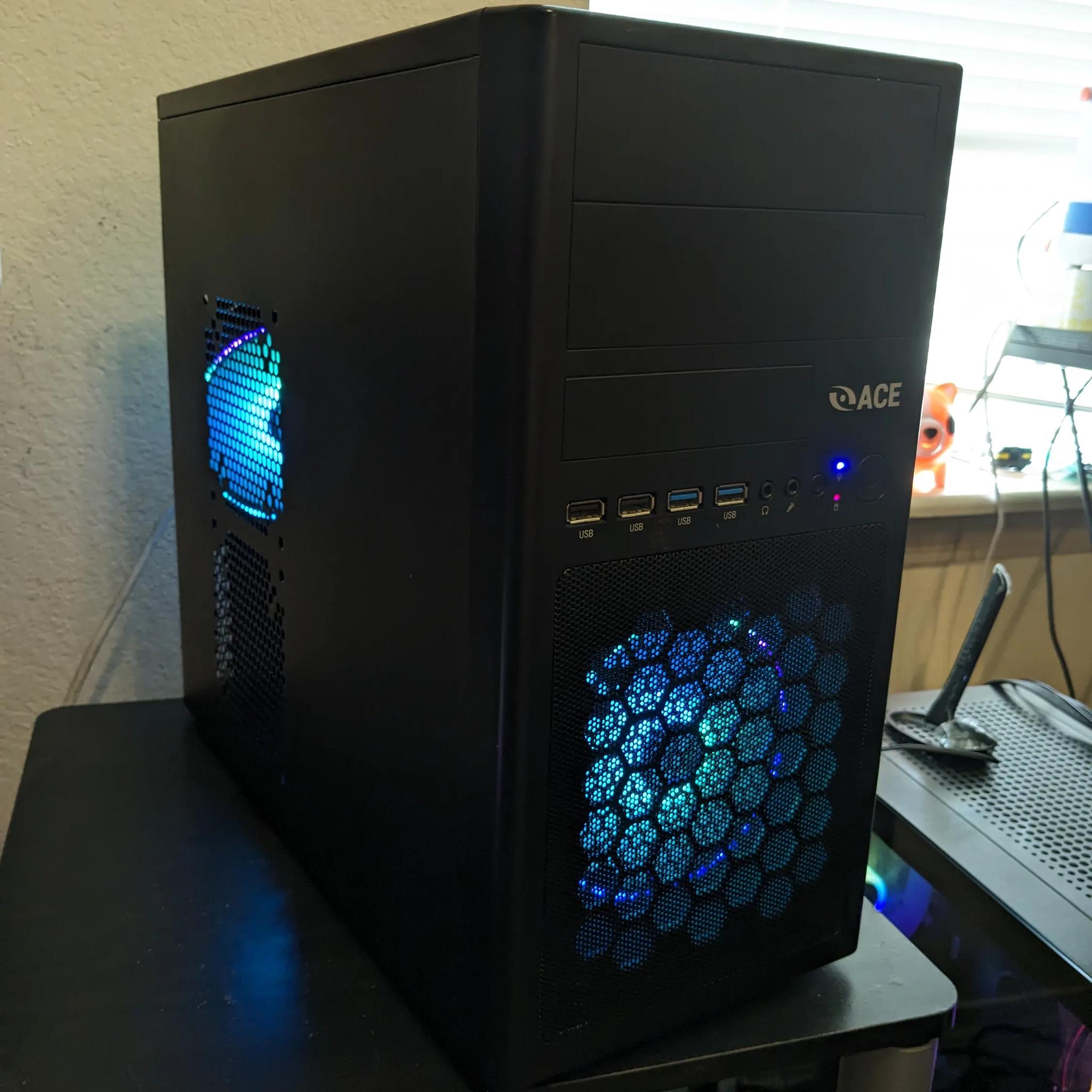 FREE SHIP|| Xeon 1220v2 (Same as i5-3450), 16GB RAM, GTX 760 2GB, 480GB SSD, WiFI, RGB, Win10