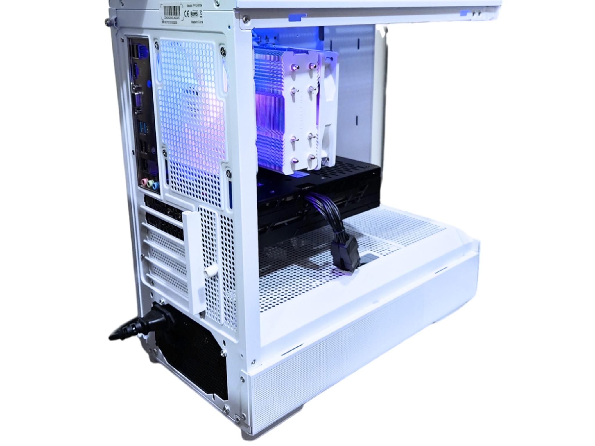 🌌 Cosmos 🌠: RTX 3060 TI | Ryzen 5 5600 | 16GB DDR4 RAM | 512GB SSD | 2 RGB Fans | White Gaming PC