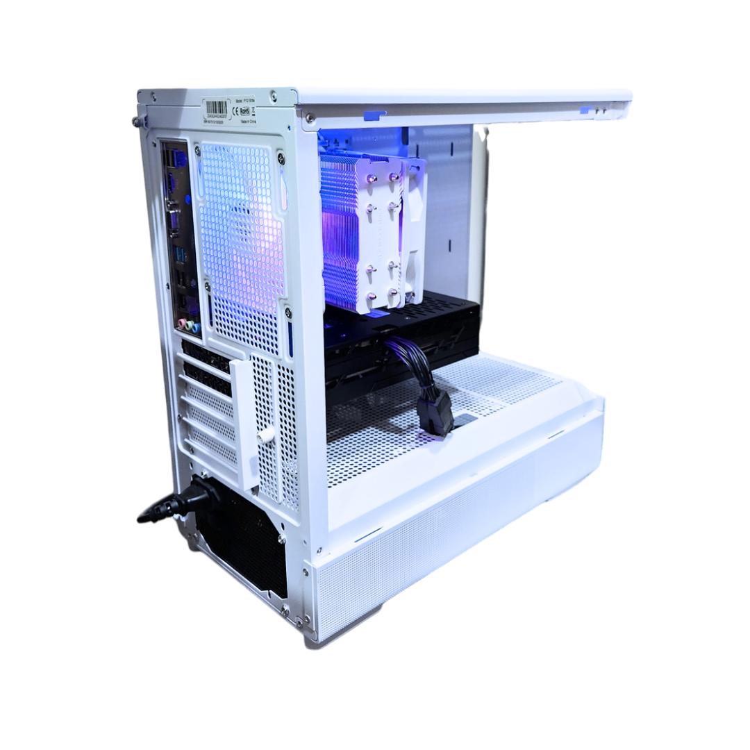 🌌 Cosmos 🌠: RTX 3060 TI | Ryzen 5 5600 | 16GB DDR4 RAM | 512GB SSD | 2 RGB Fans | White Gaming PC