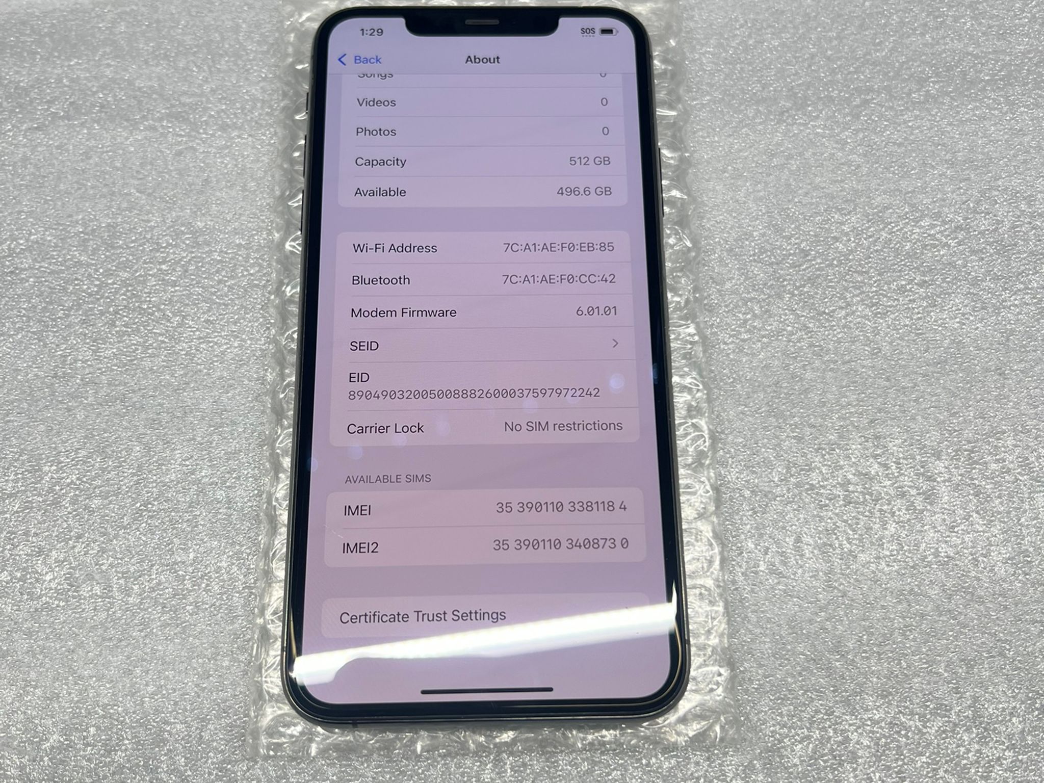 Apple iPhone 11 Pro Max – Unlocked – 512 GB – Space Gray