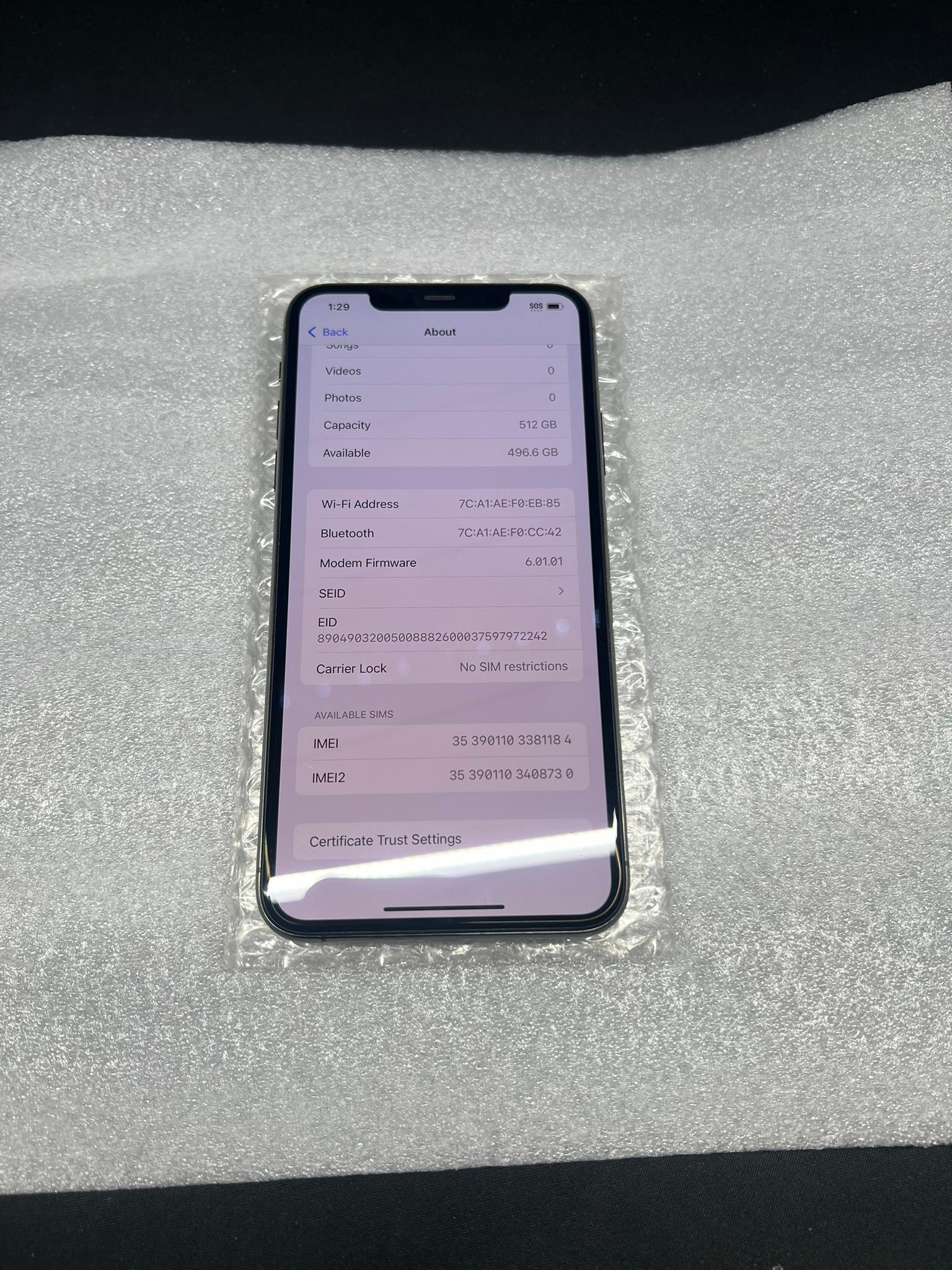 Apple iPhone 11 Pro Max – Unlocked – 512 GB – Space Gray