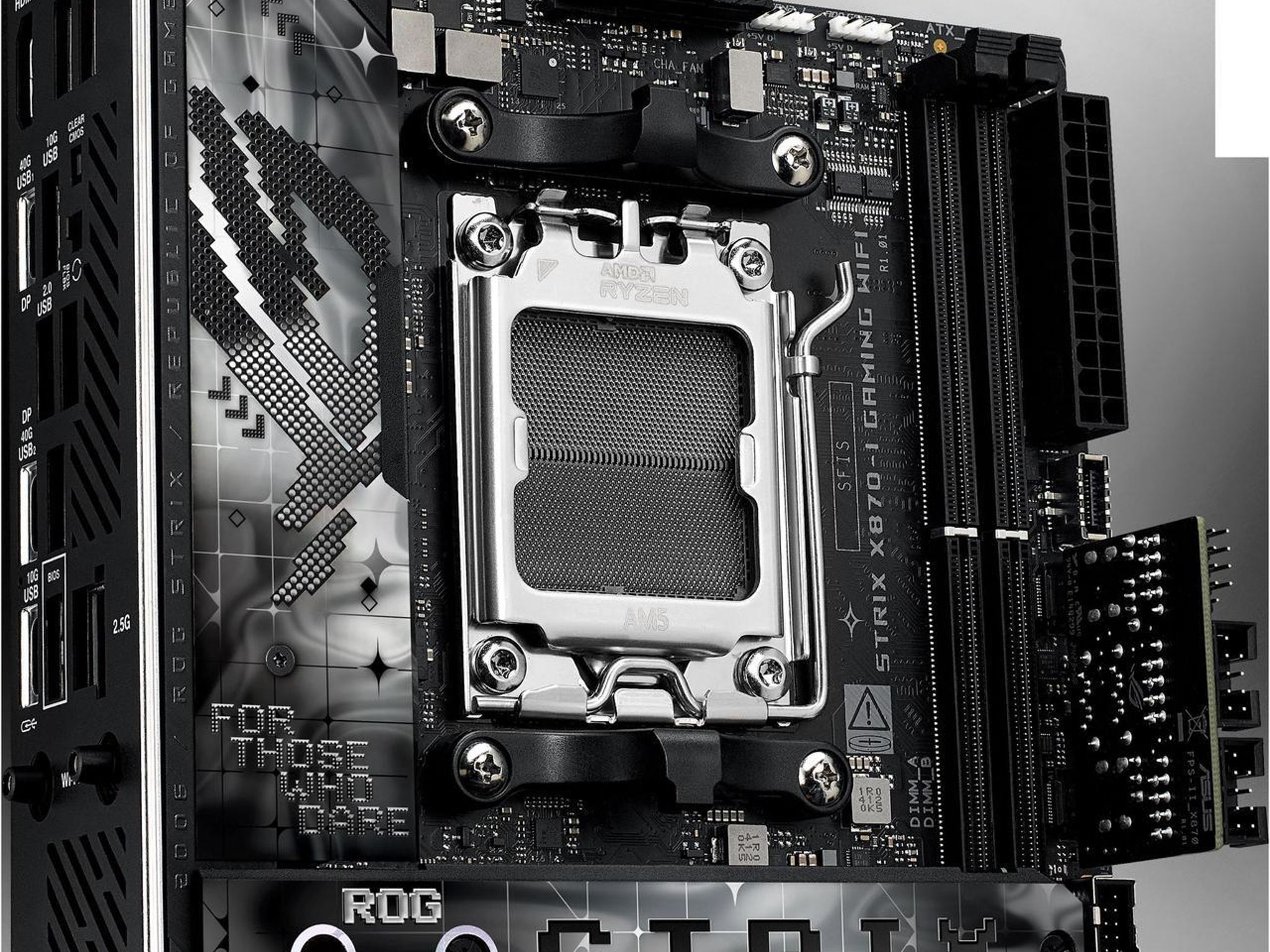 ASUS ROG STRIX X870-I GAMING WIFI AMD AM5 X870 Mini ITX Desktop Motherboard