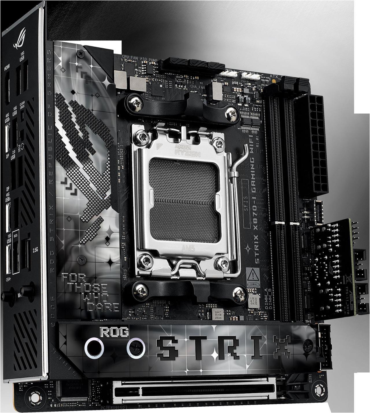 ASUS ROG STRIX X870-I GAMING WIFI AMD AM5 X870 Mini ITX Desktop Motherboard