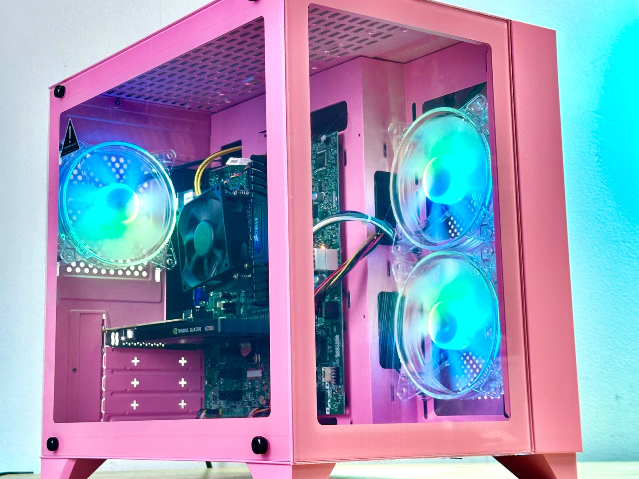 🌸 PINK Budget Gaming PC Custom Desktop 🌸- Intel i7, 32GB RAM, SSD+1TB, NVIDIA GTX 1660 Super 6GB
