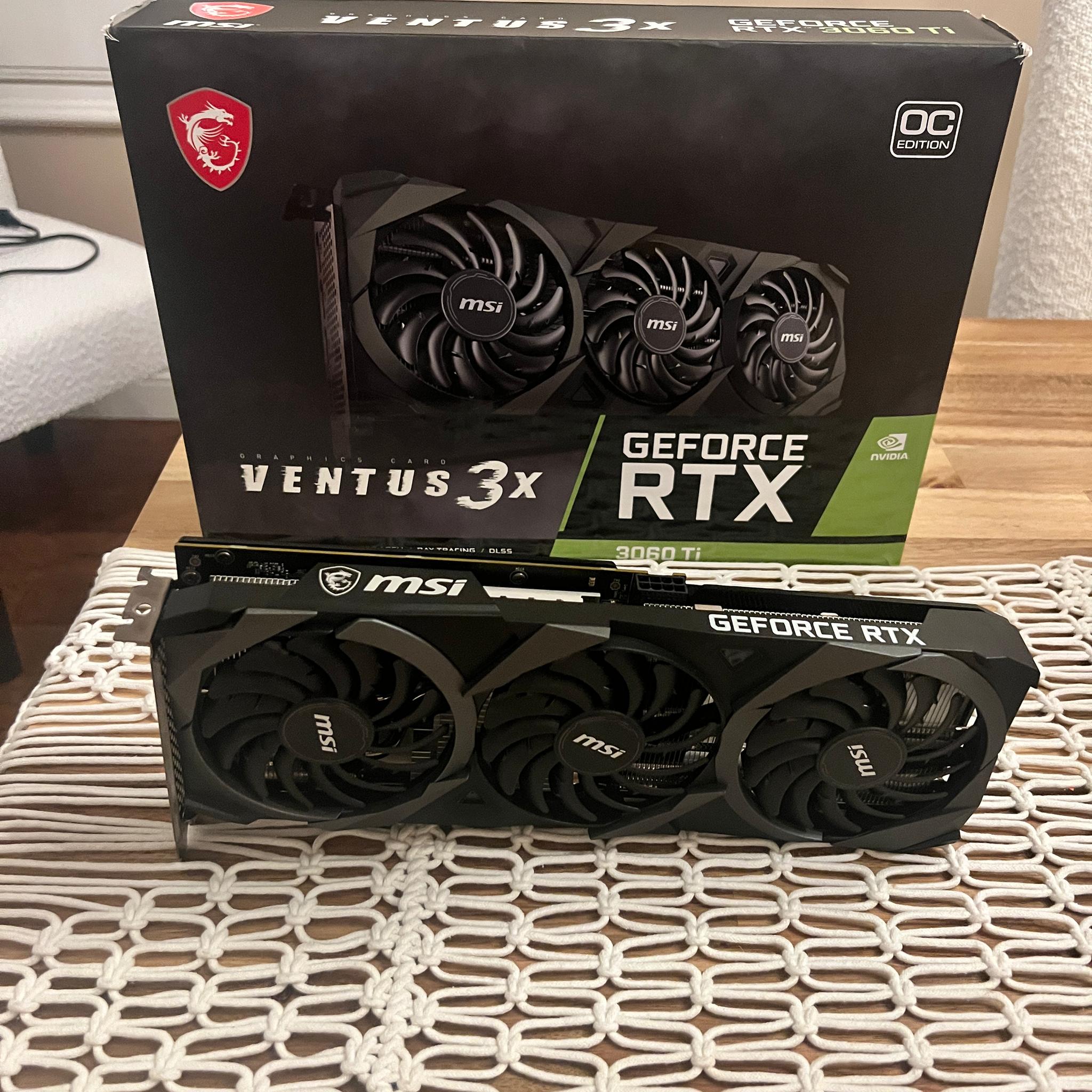 3060 ti | MSI ventus 3x | like new with box