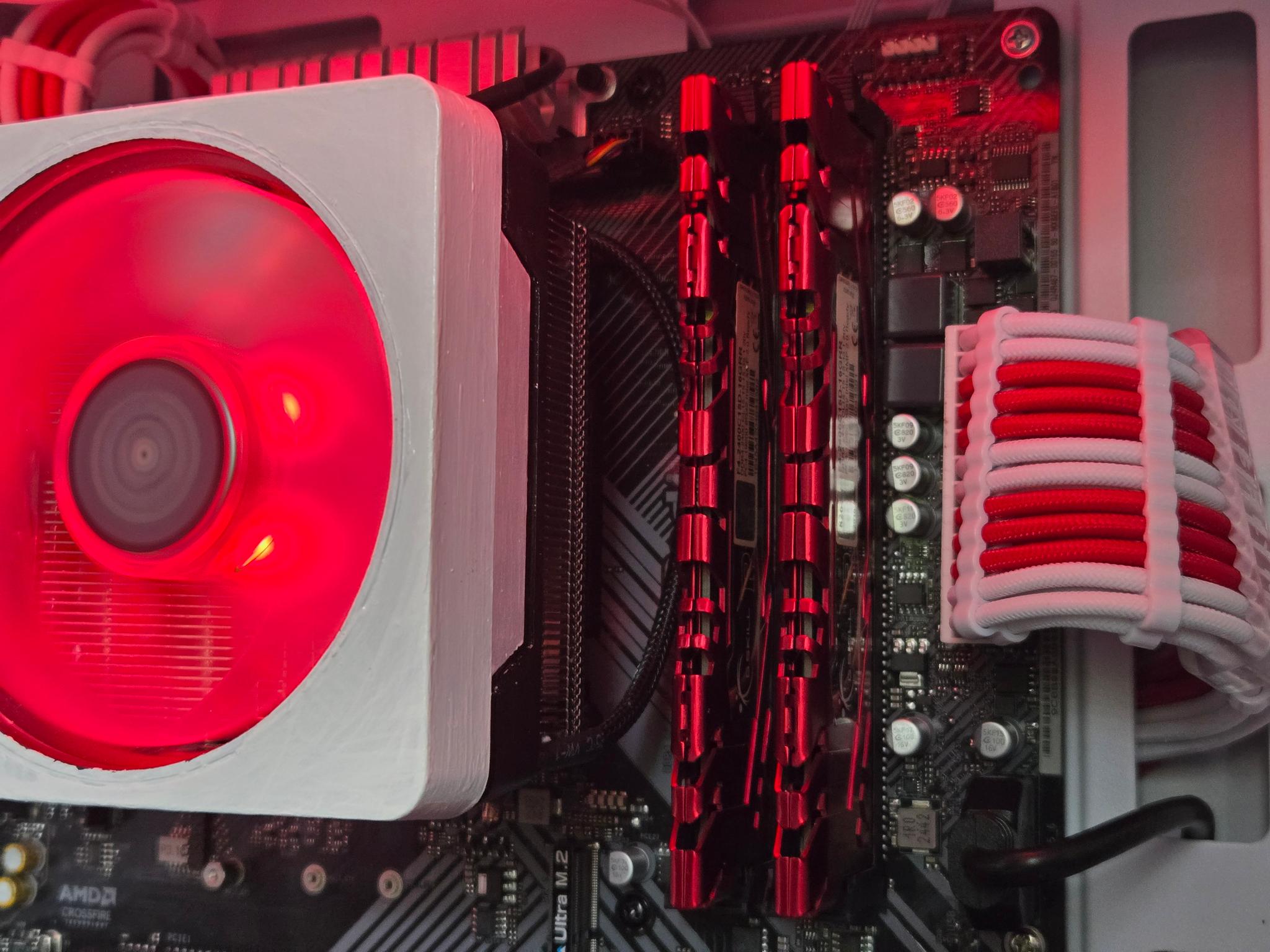 🟥⬜Red + White Gaming PC⬜🟥 GTX 1060 6GB | Ryzen 5 2600 | 16GB | 1TB | Wi-Fi + BT | ARGB