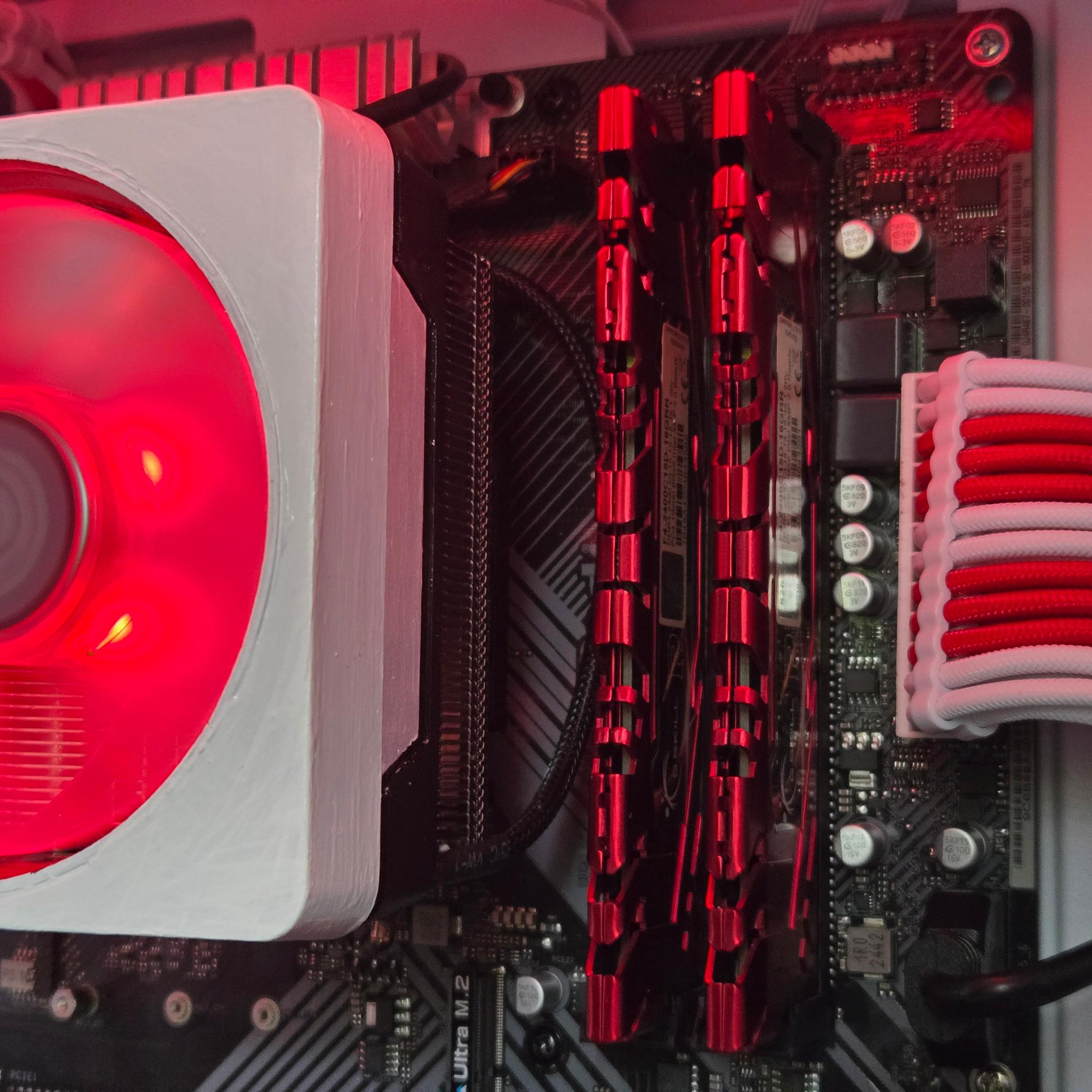 🟥⬜Red + White Gaming PC⬜🟥 GTX 1060 6GB | Ryzen 5 2600 | 16GB | 1TB | Wi-Fi + BT | ARGB