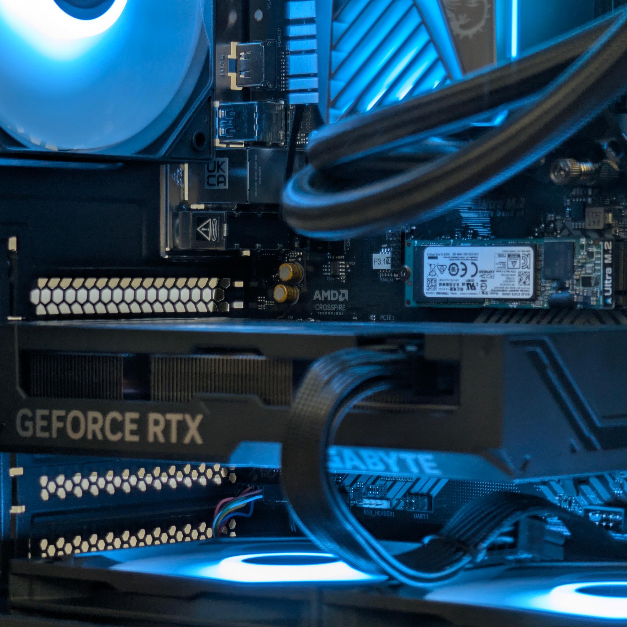 🖤💙Ryzen 7 3700x | RTX 4060Ti | 1TB SSD | 32GB RAM | Gaming PC💙🖤