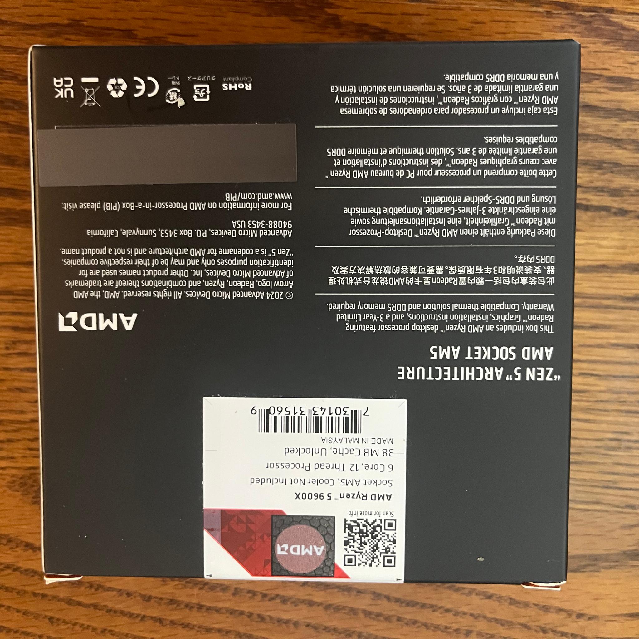 AMD Ryzen 5 9600X