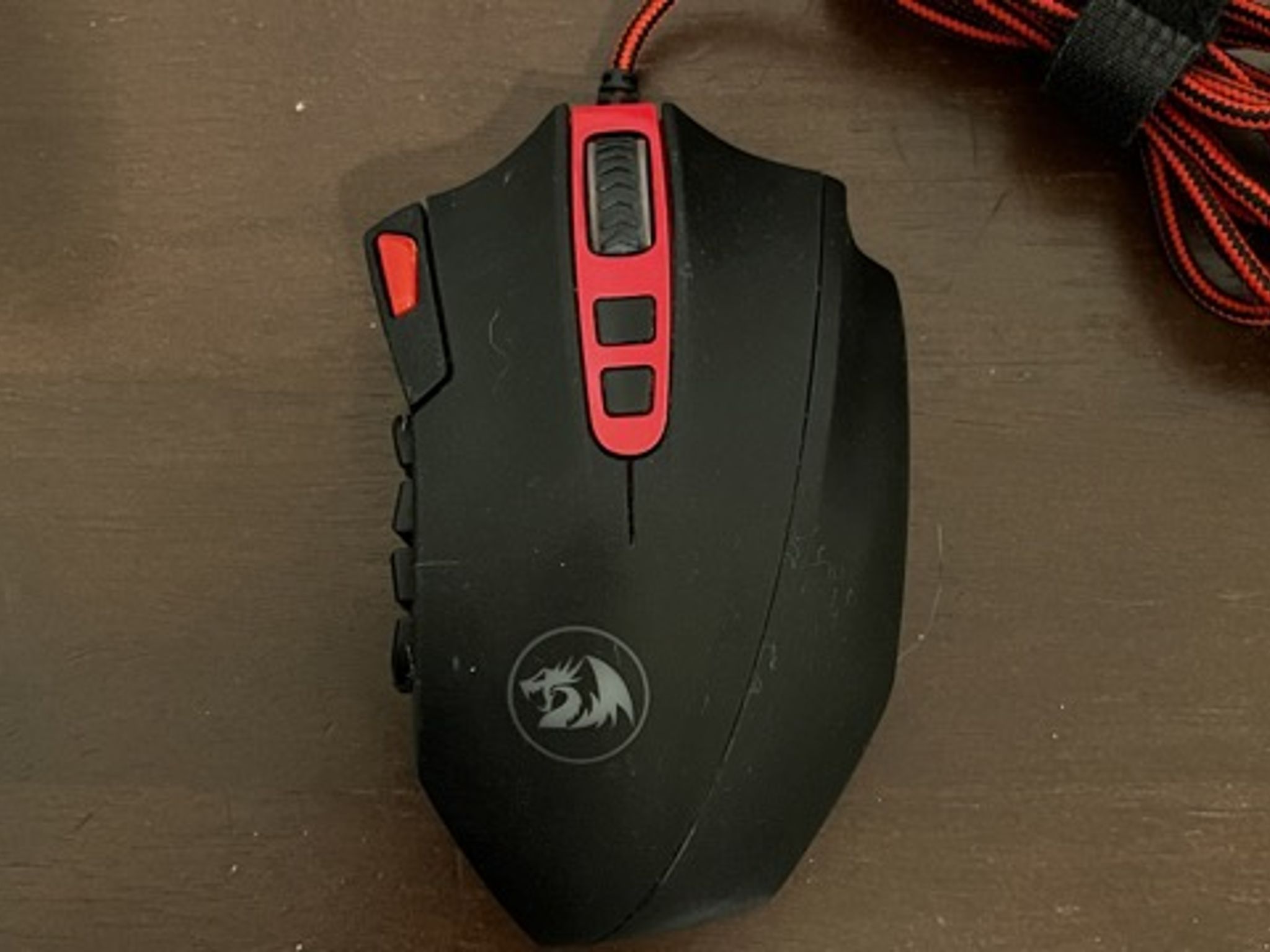 Redragon M901 Wired Gaming Mouse MMO RGB LED Backlit Mice 12400 DPI Perdition 18