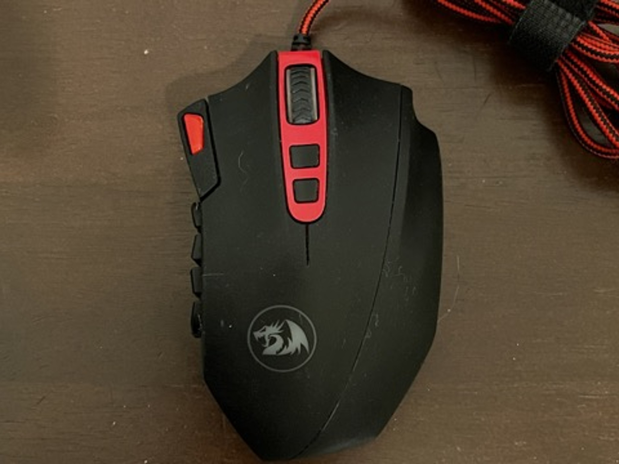 Redragon M901 Wired Gaming Mouse MMO RGB LED Backlit Mice 12400 DPI Perdition 18