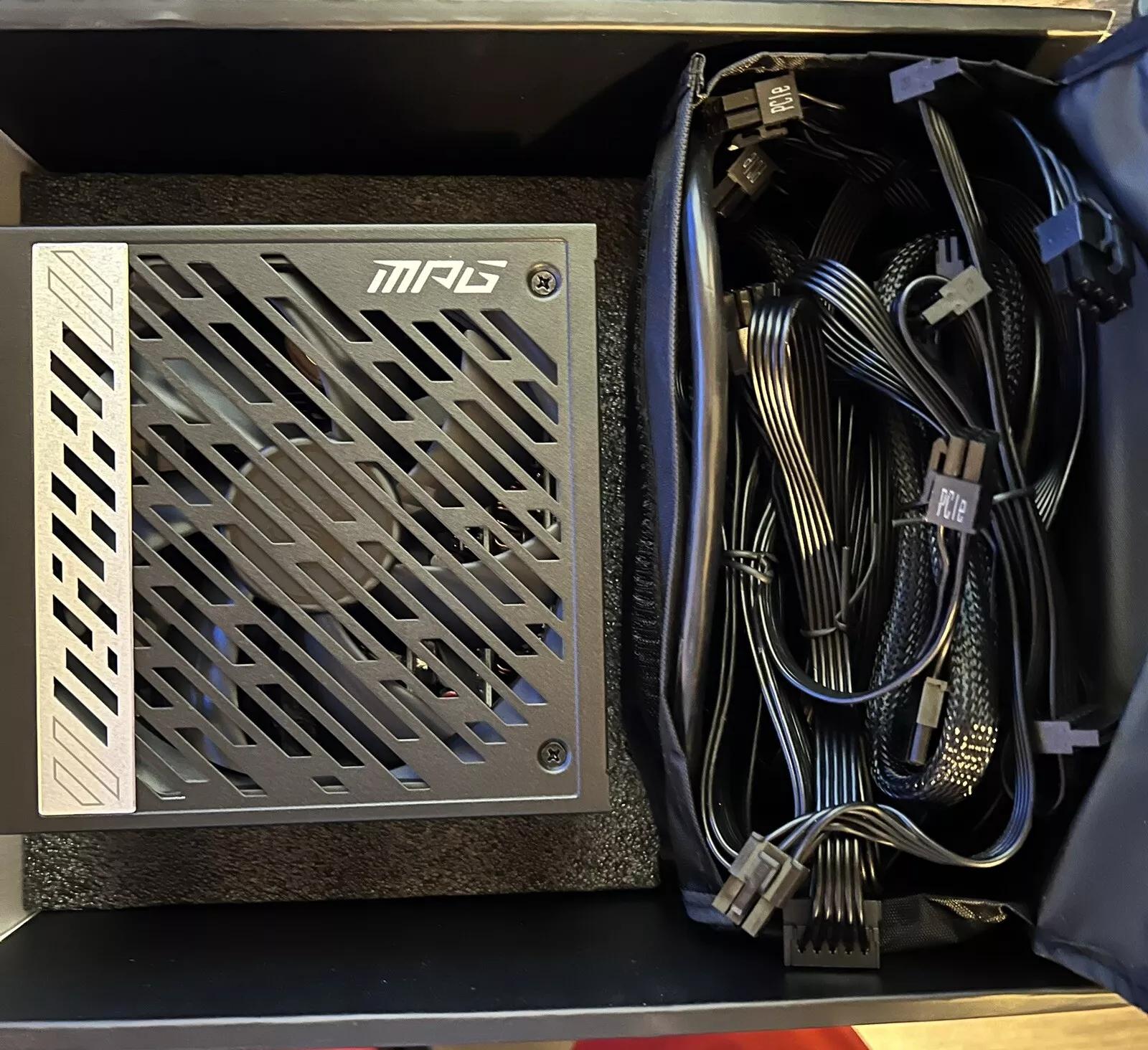 MSI MPG A850G PCIE 5 80 Plus Gold 850W ATX3.0 Power Supply