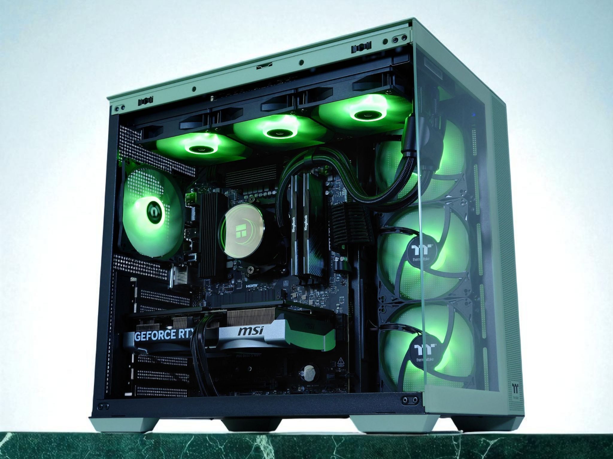 🌲Liquid Cooled Gaming PC🌲 Nvidia RTX 5070 12GB 🌲AMD Ryzen 7 7700🌲32GB DDR5🌲 1TB NVME