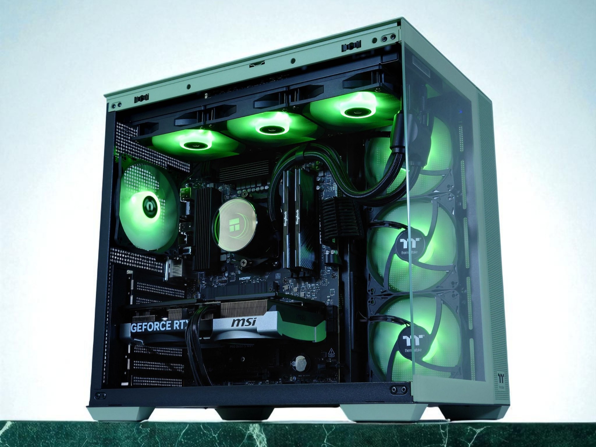 🌲Liquid Cooled Gaming PC🌲 Nvidia RTX 5070 12GB 🌲AMD Ryzen 7 7700🌲32GB DDR5🌲 1TB NVME